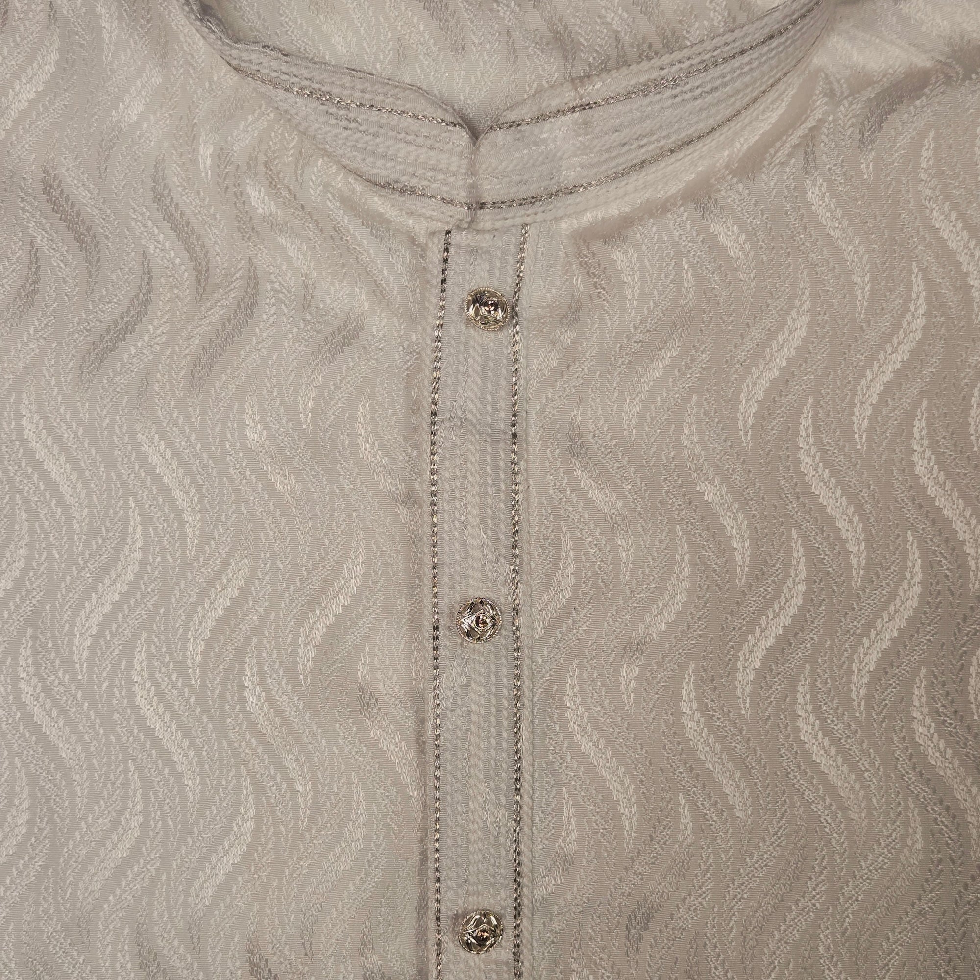 Barley Motif Kurta - Vintage India NYC