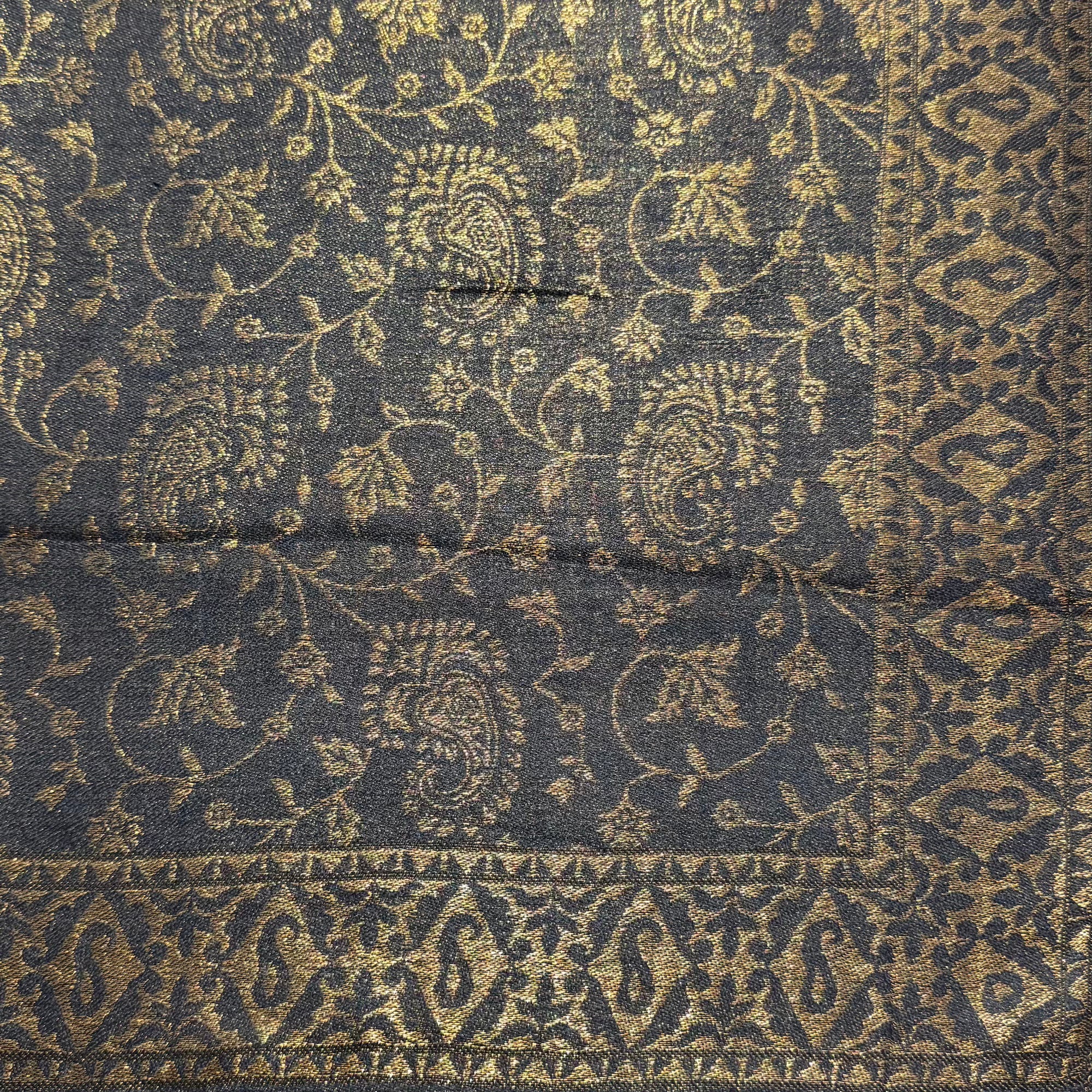 Fine Quality Reversible Bronze Jacquard Shawls- 6 Colors