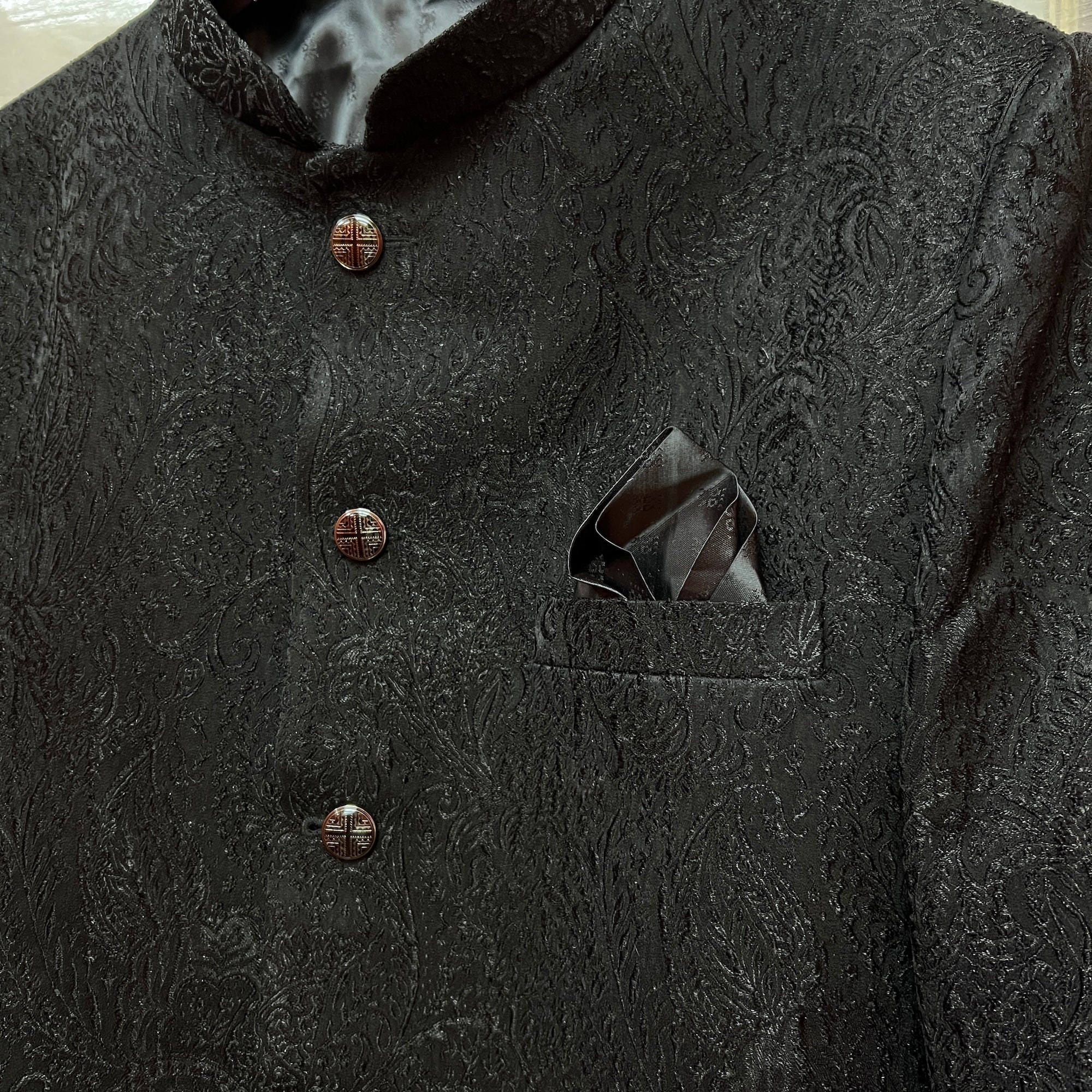 Paisley Jacquard Jodhpuri Jacket- Colors