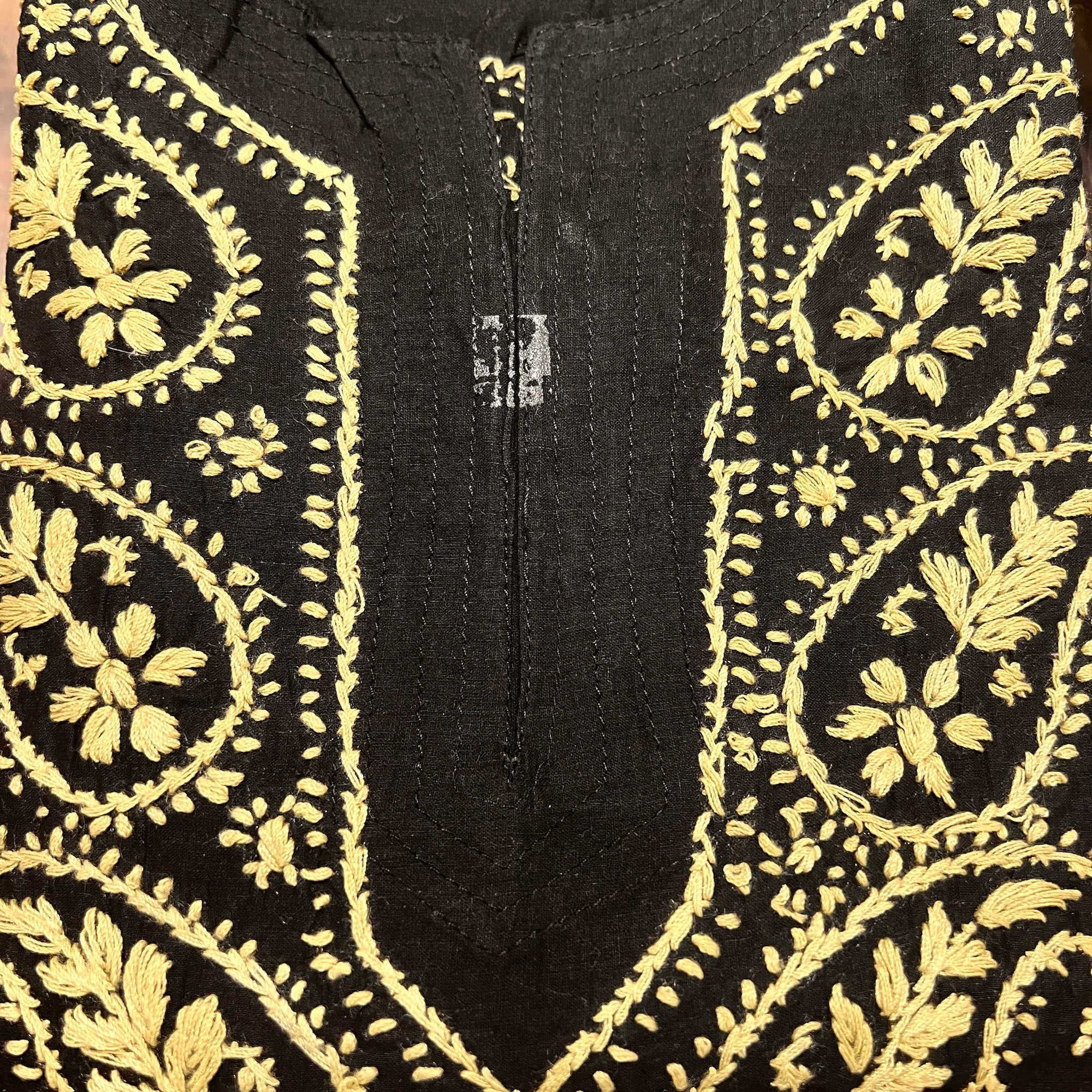 AR Long Embroidered Cotton Tunic kurtis- S