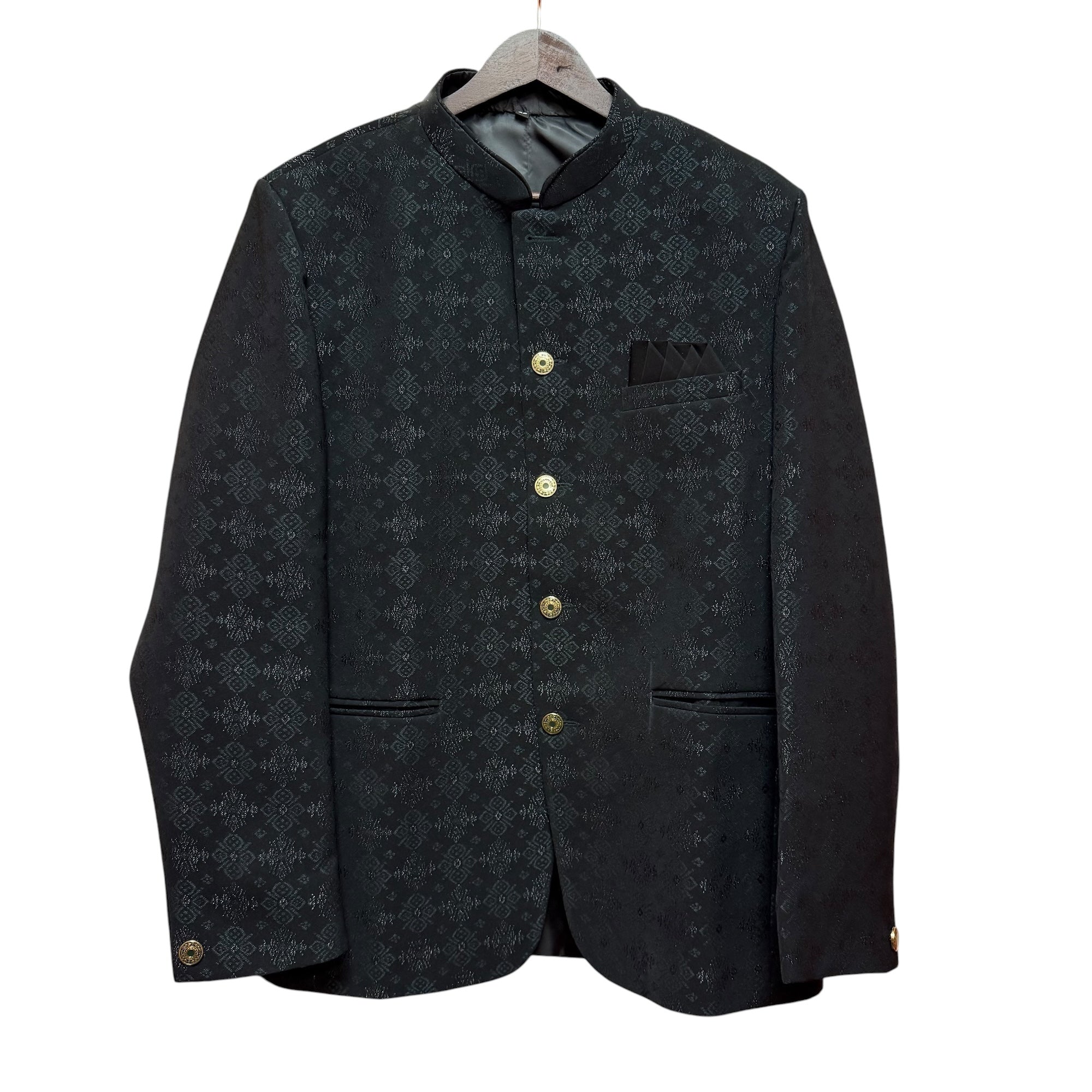 Bottle Green Quadrafoil Jodhpuri Jacket