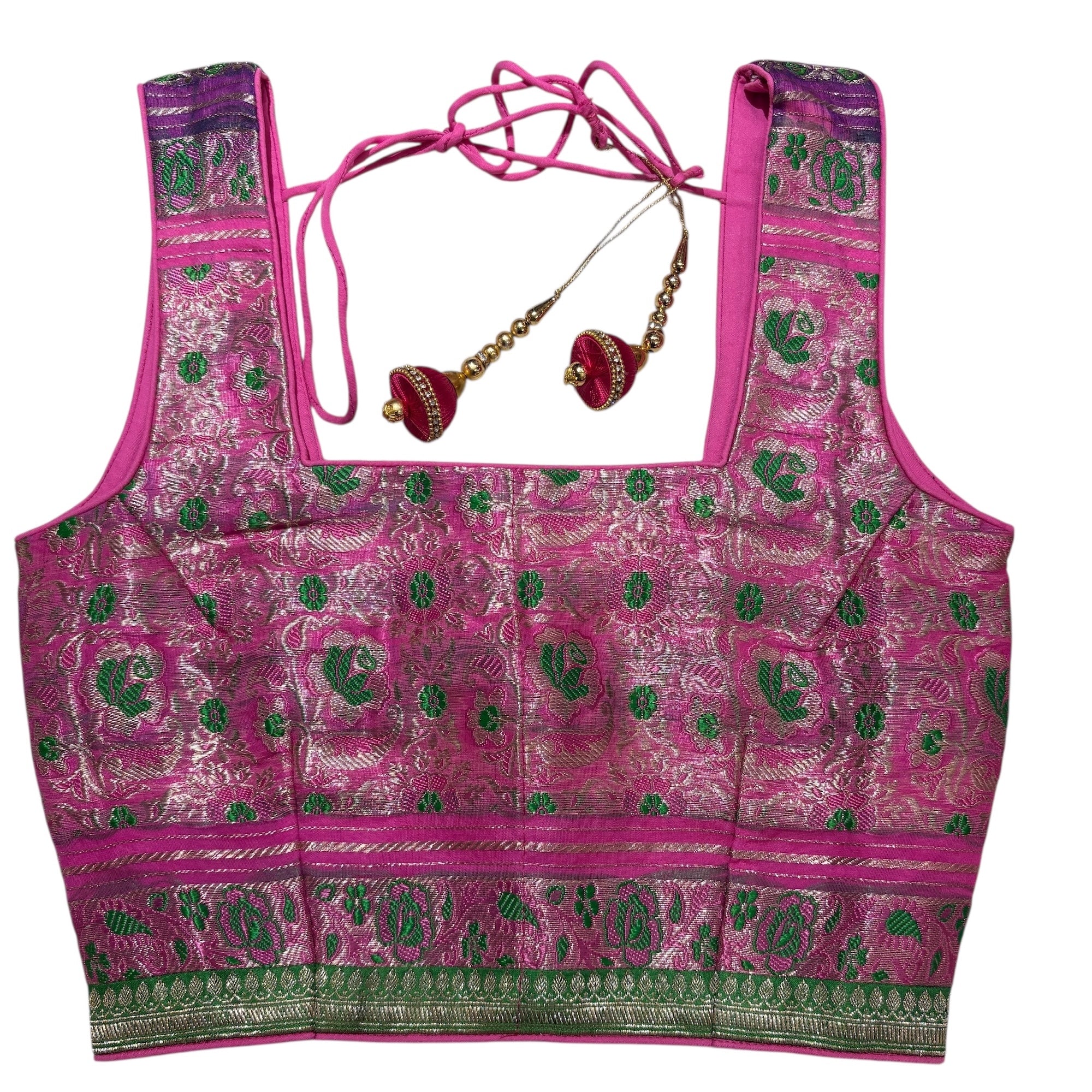 Brocade & Embroidered Saree Blouses 25-Size 28