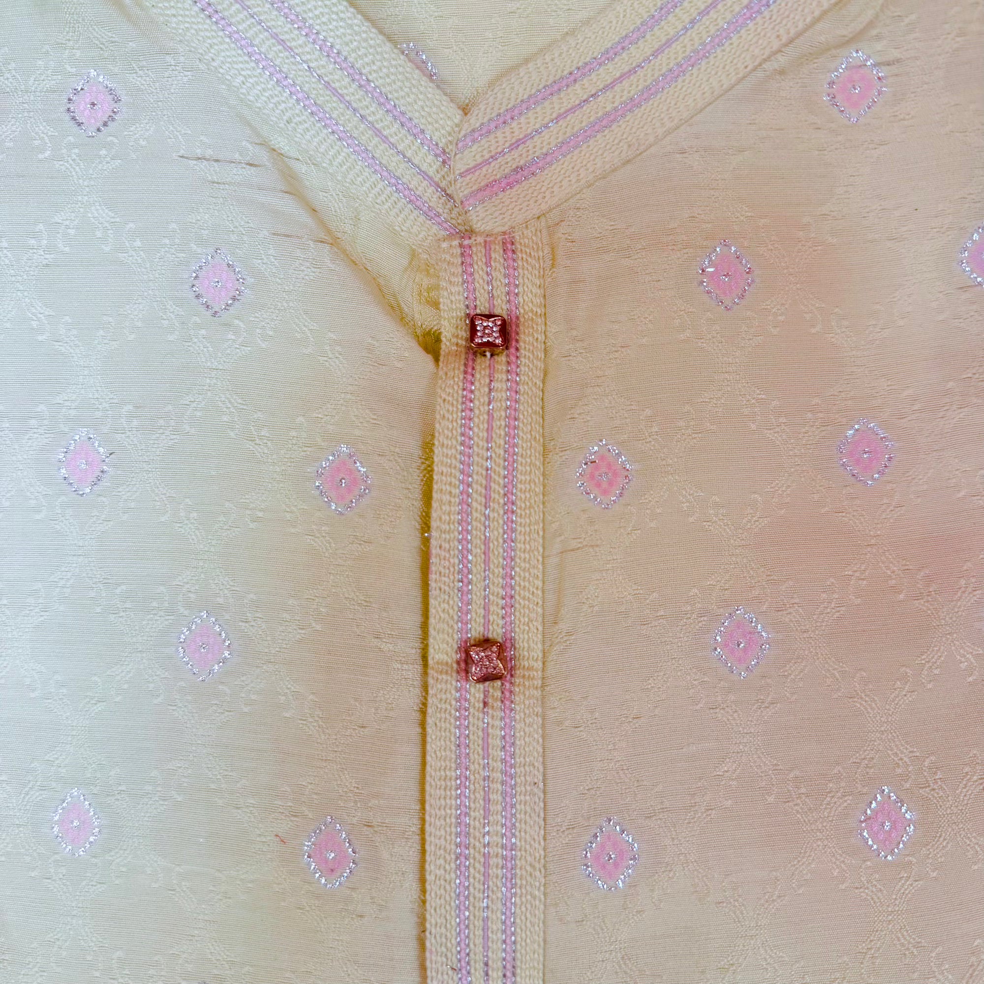 Butter Brocade Kurta