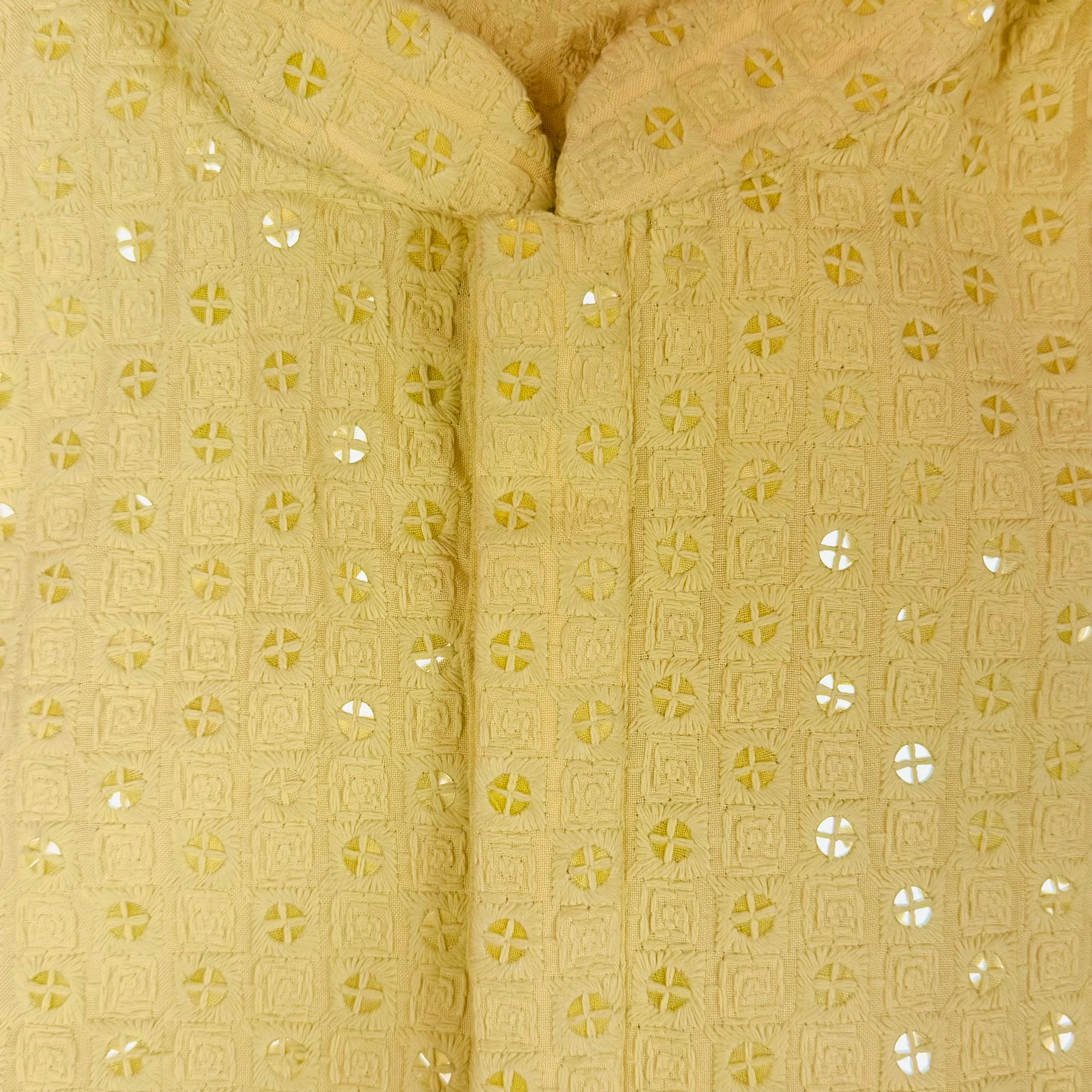 YD Lucknowi Lemon Yellow Kurta