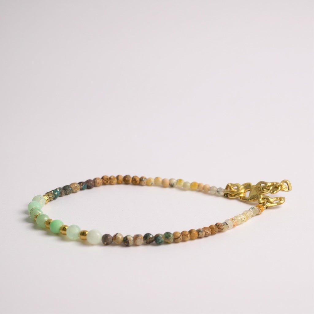MK Semi Precious Mini Stone Bracelet-Colors - Vintage India NYC