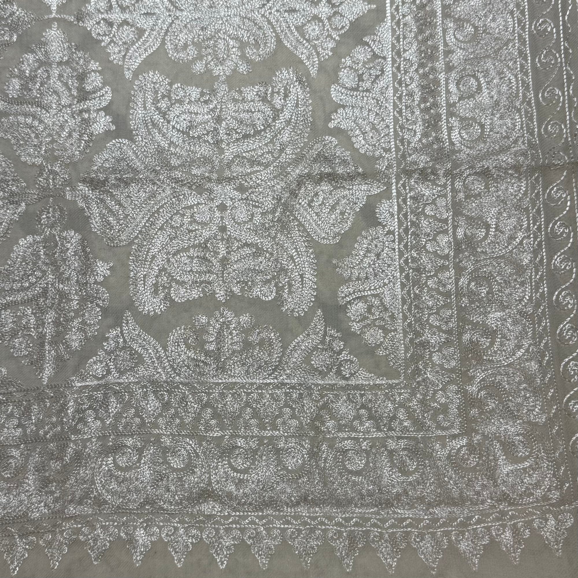 Fine Quality Kashmir Embroidered Wool Shawls - 5 Colors