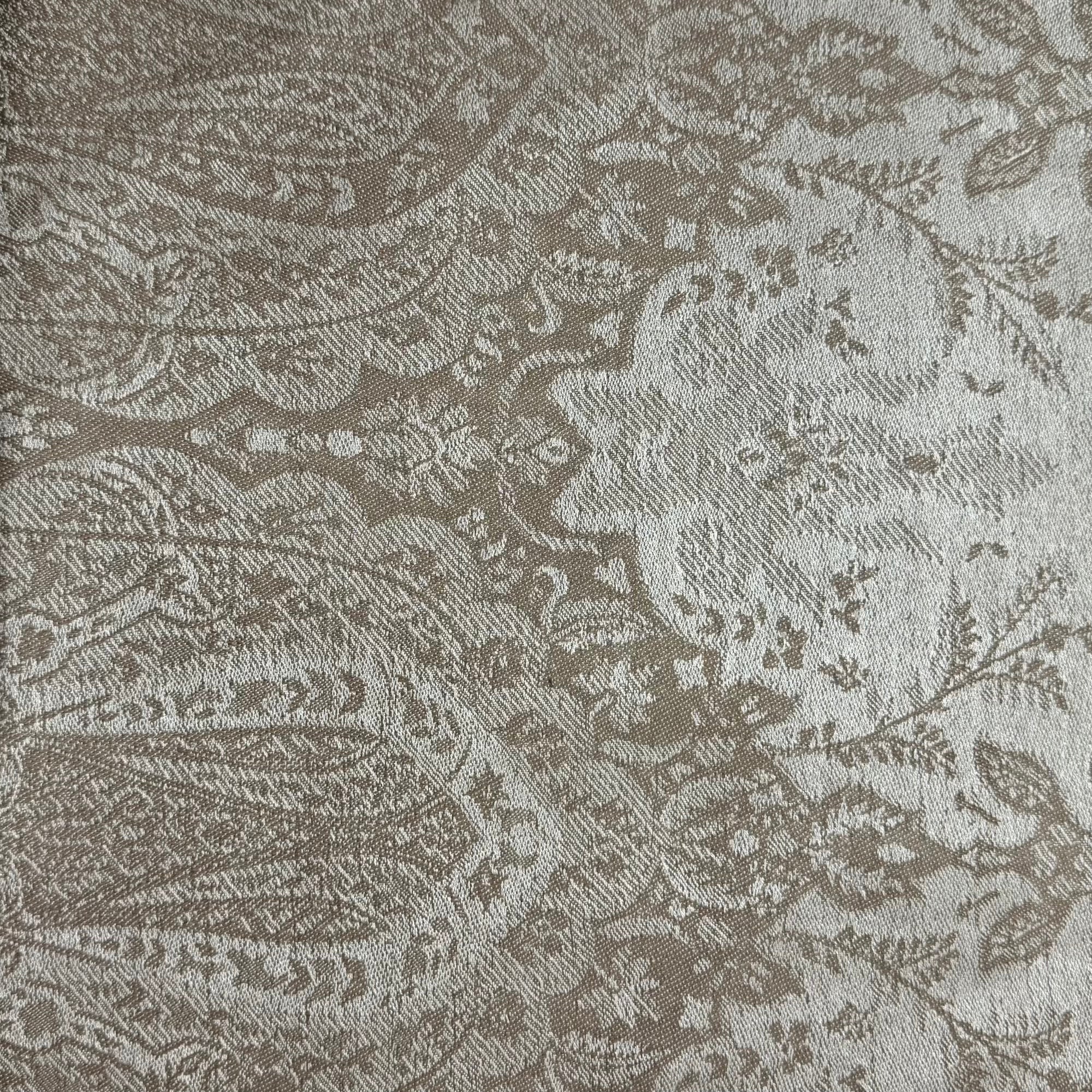 Fine Quality Jacquard Silk/ Wool Shawls - 11 Colors