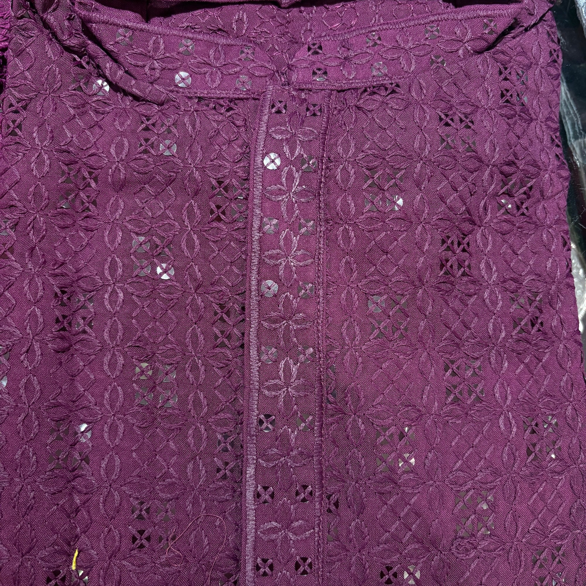 Lucknowi Short Kurta-Colors - Vintage India NYC