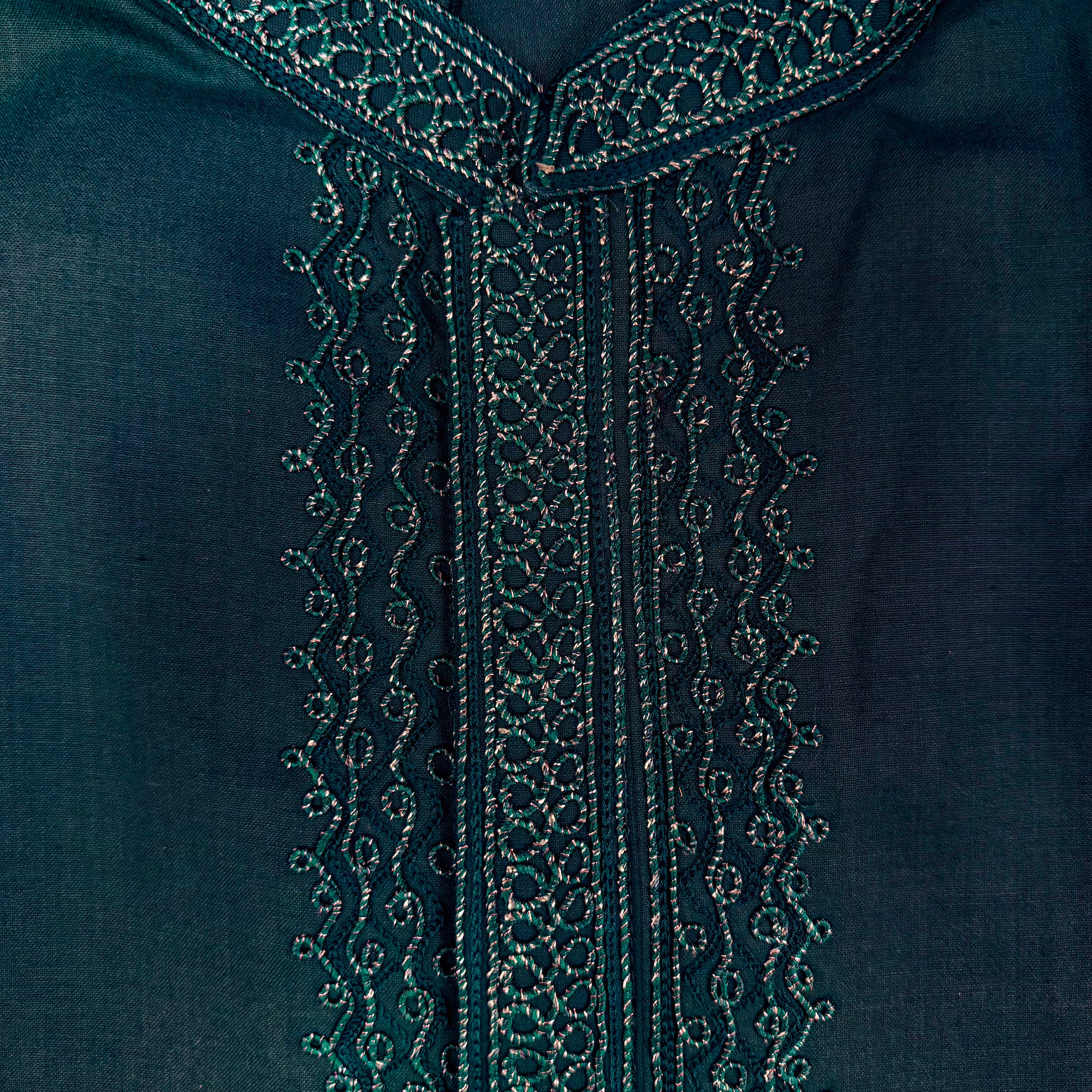Deep Ocean Fine Cotton Kurta