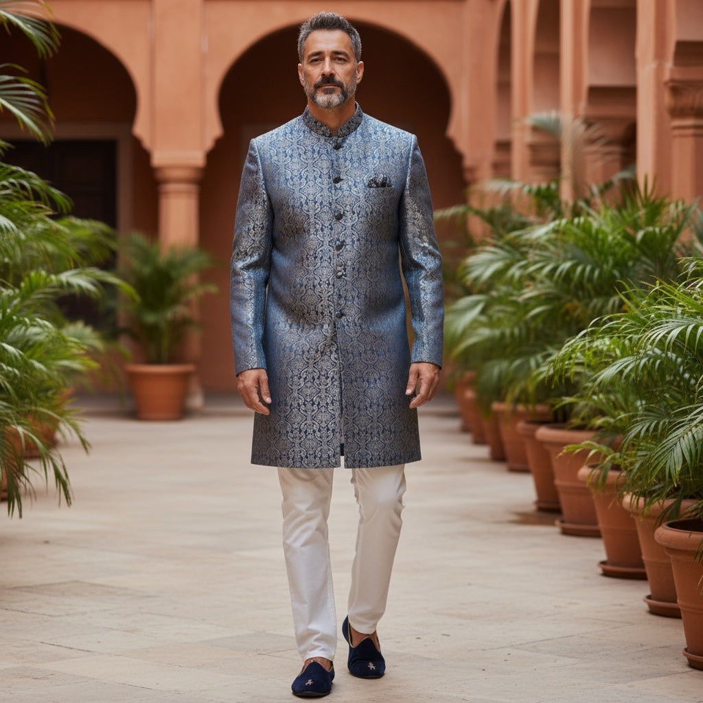 Double Paisley Sherwani