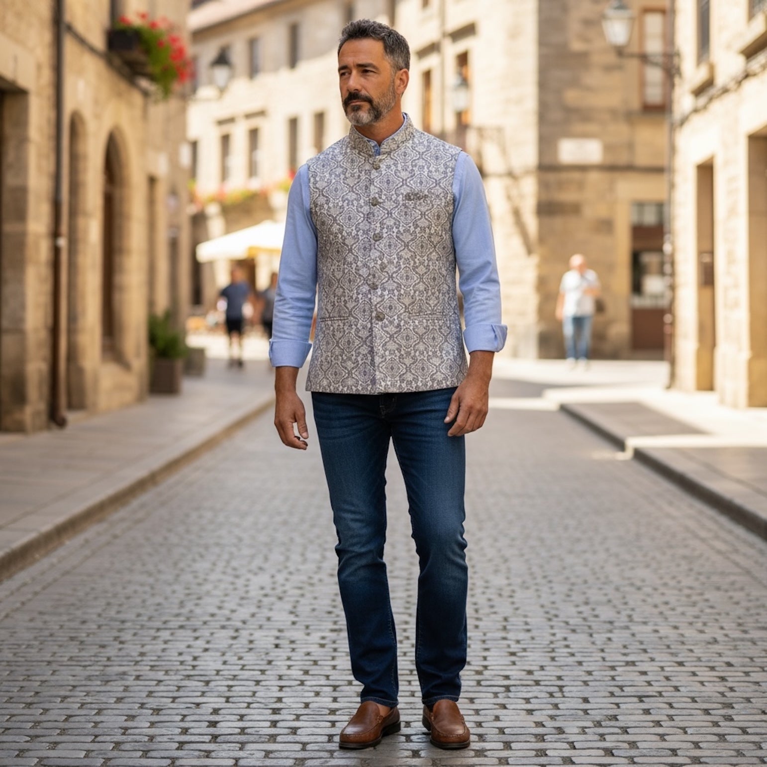 Double Paisley Vest-Colors