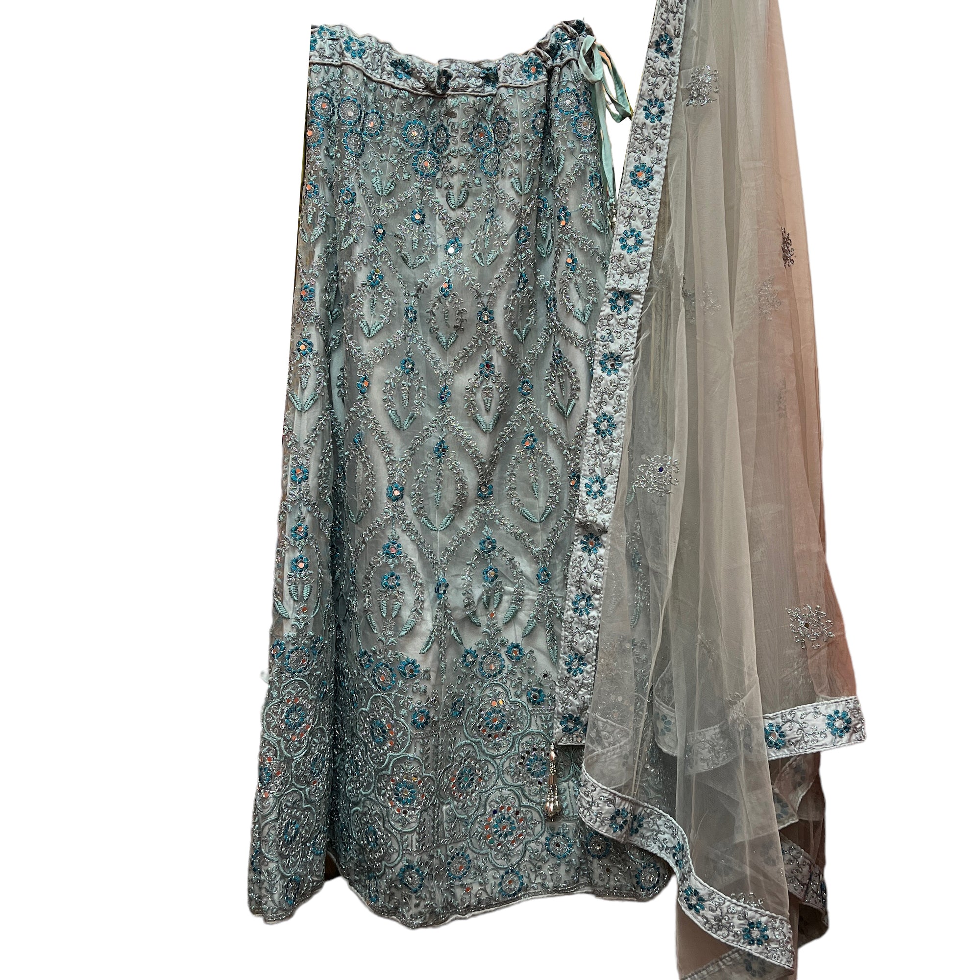 DT Embroiered Lehenga Set-4 Colors - Vintage India NYC