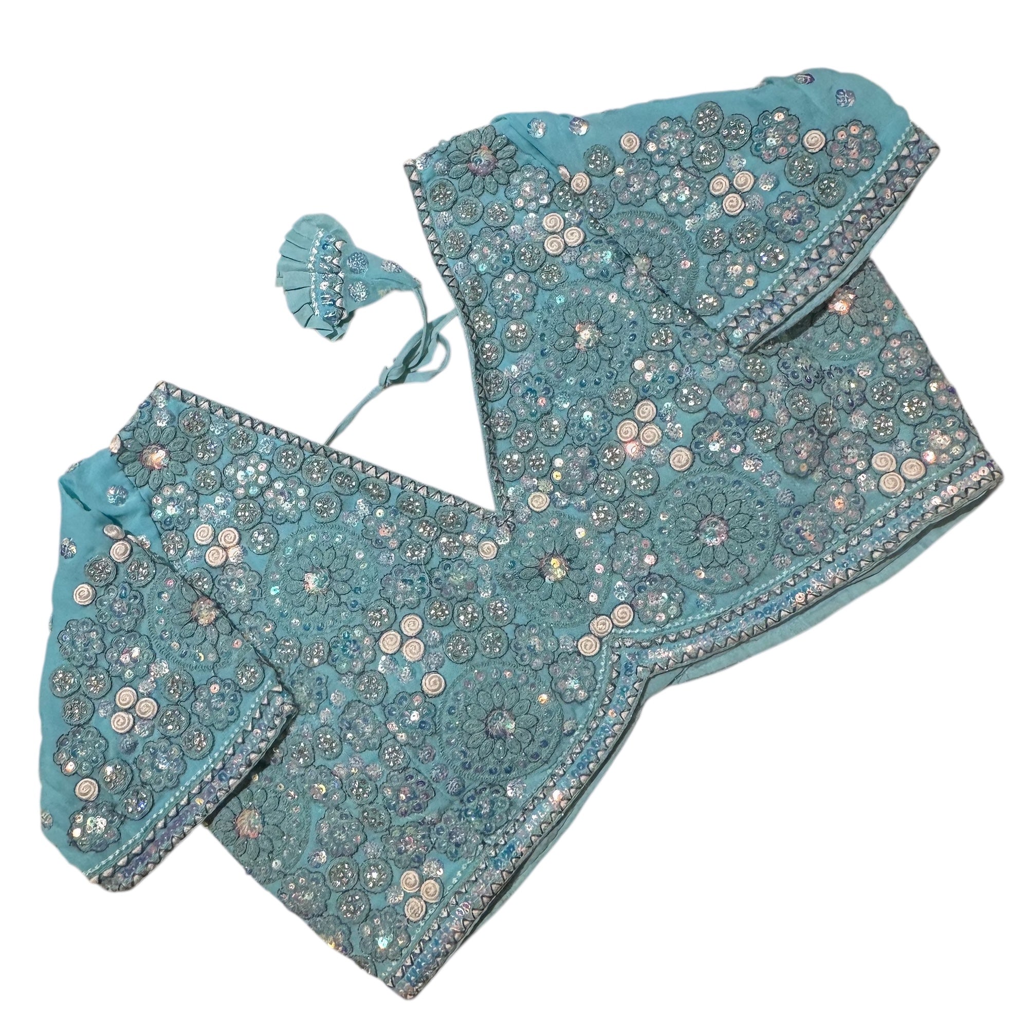 Sky Heavywork Blouse-Size 42