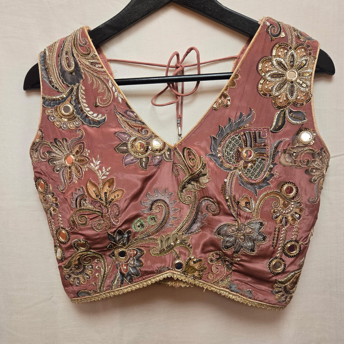 DT Dusty Rose Embroidered Lehengas