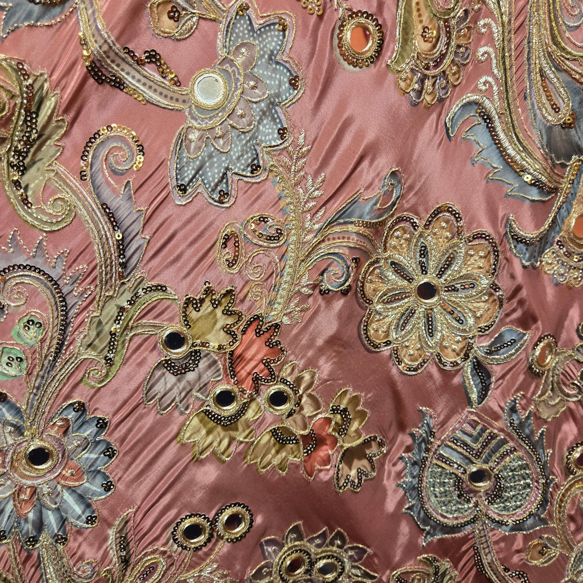 DT Dusty Rose Embroidered Lehengas