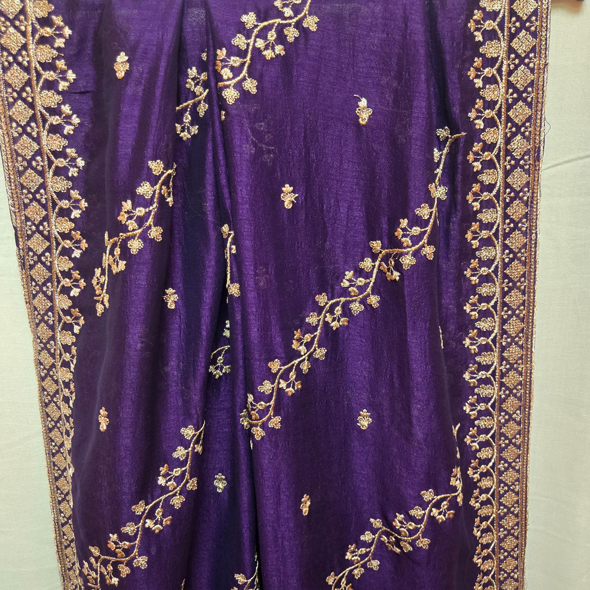 DT Round Neck Embroidered Lehengas-Colors