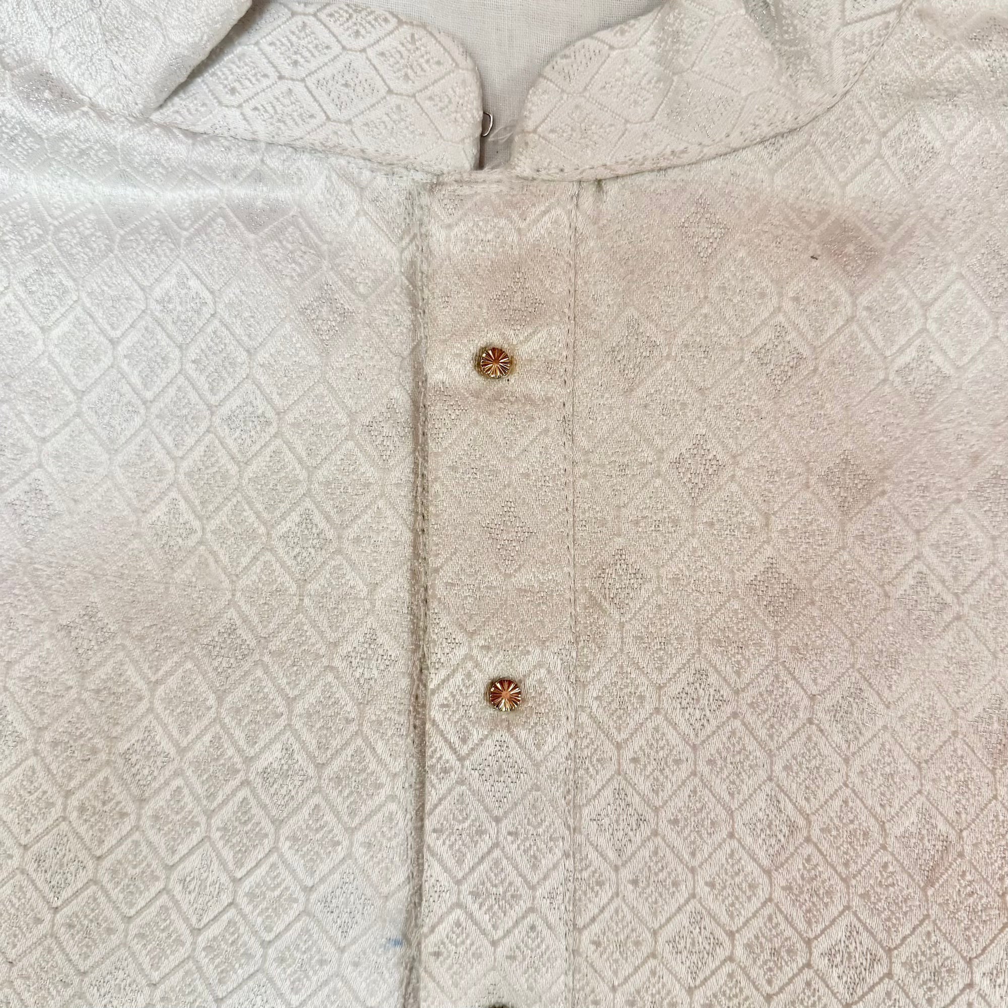 Eggshell Honeycomb Kurta