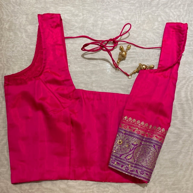 Brocade Saree Blouses-Size 38 - Vintage India NYC