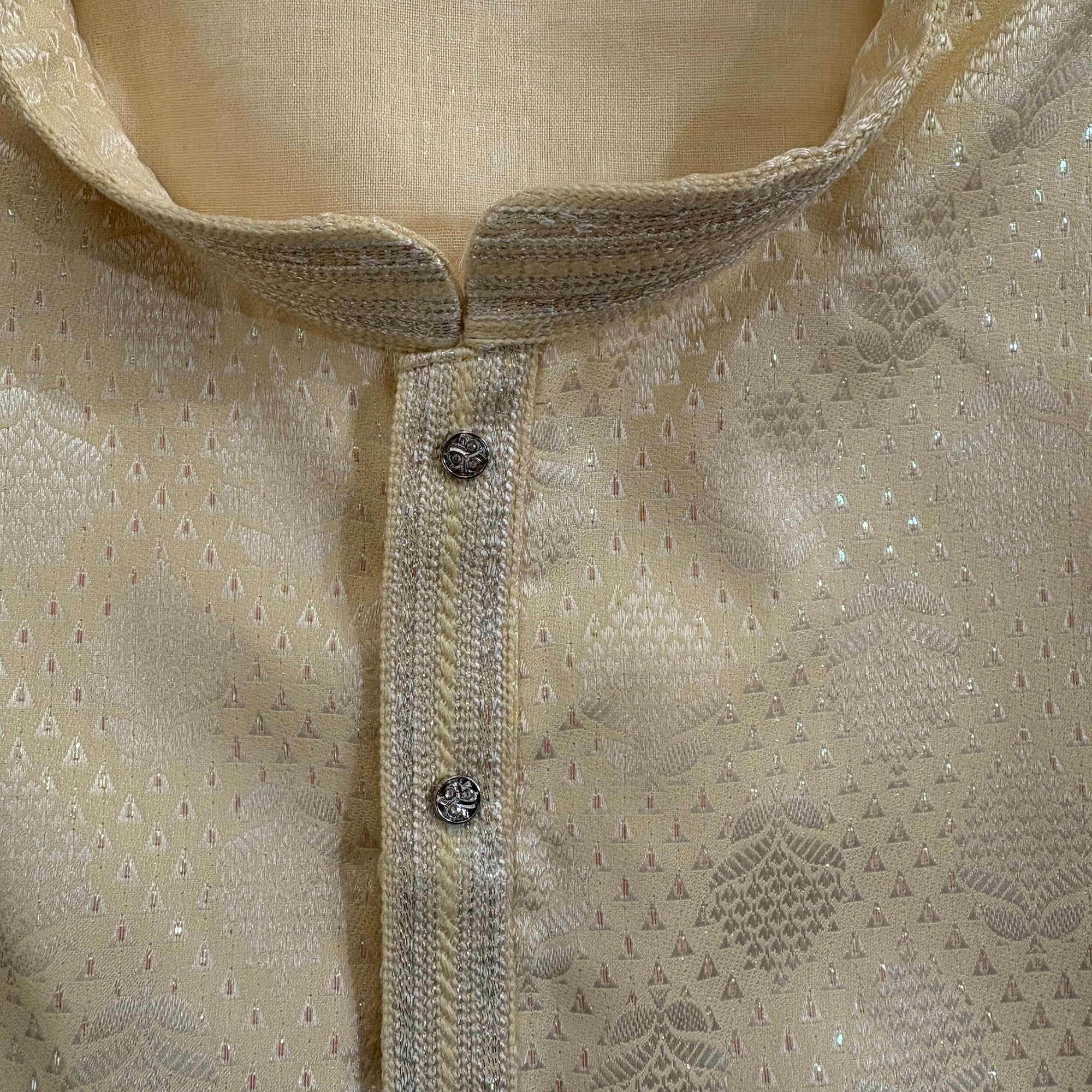 Anar Flower Jacquard Kurta-Colors
