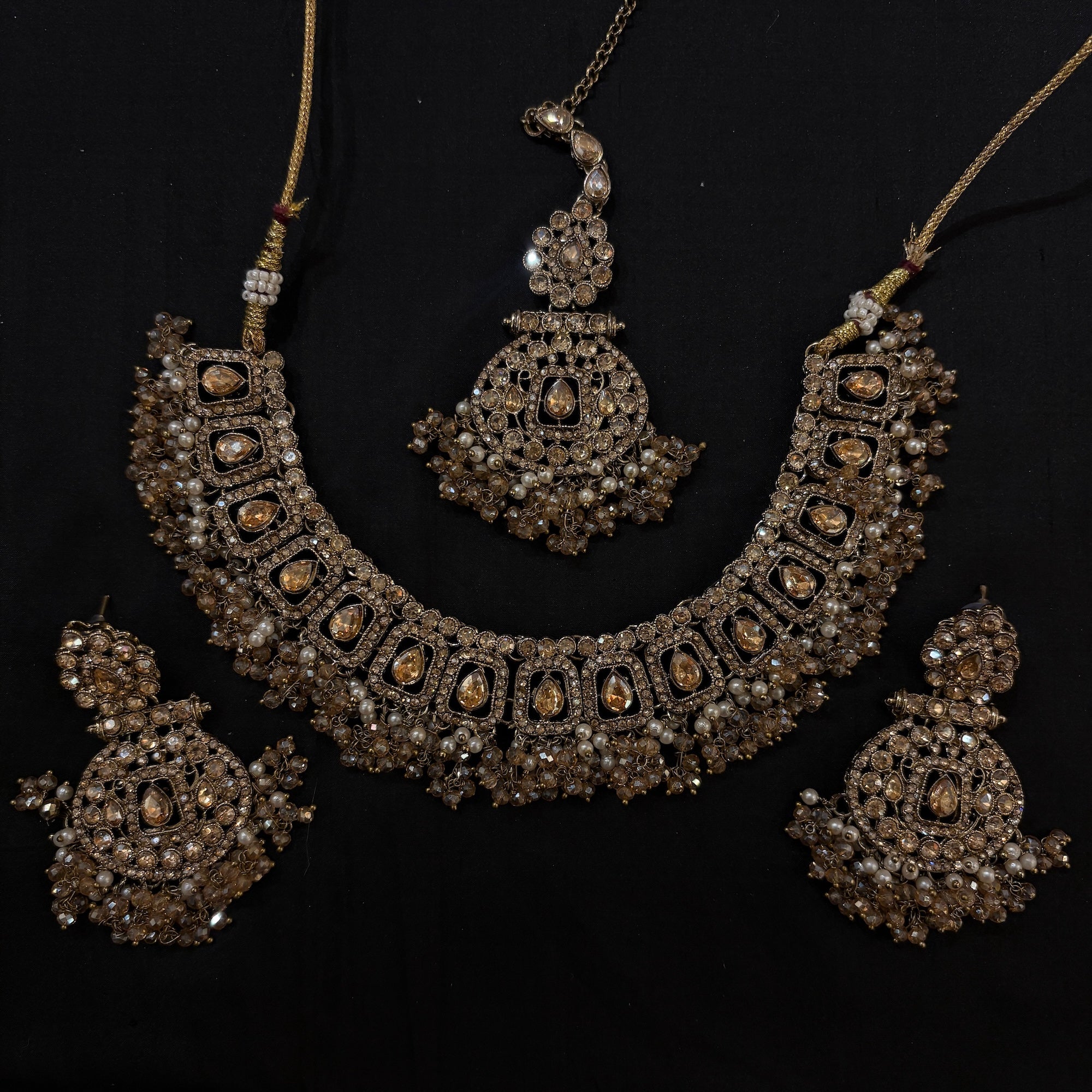 Gold Stone Necklace Set Collection 2-Various