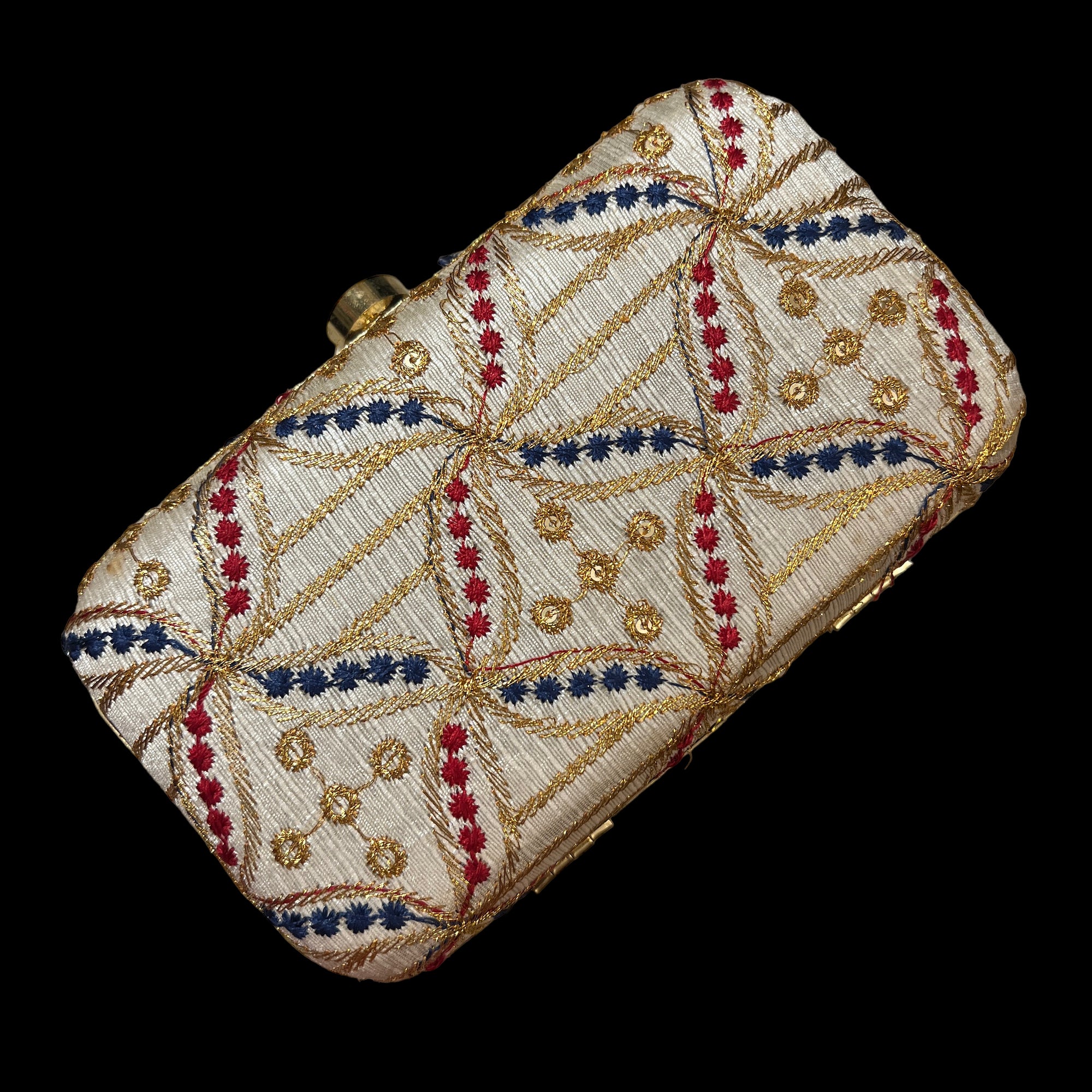 Embroidered Clutch Purse-Many Colors - Vintage India NYC