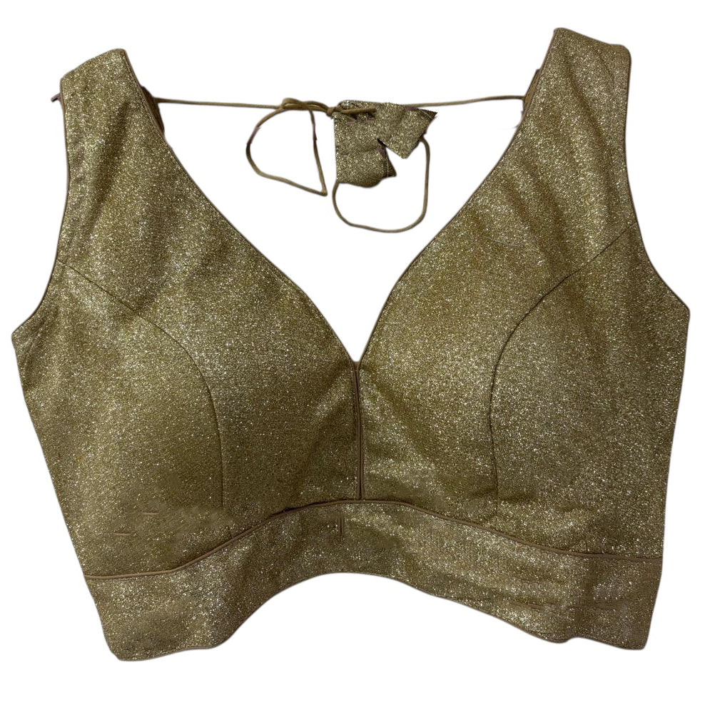 Gold Shimmer Choli Blouse