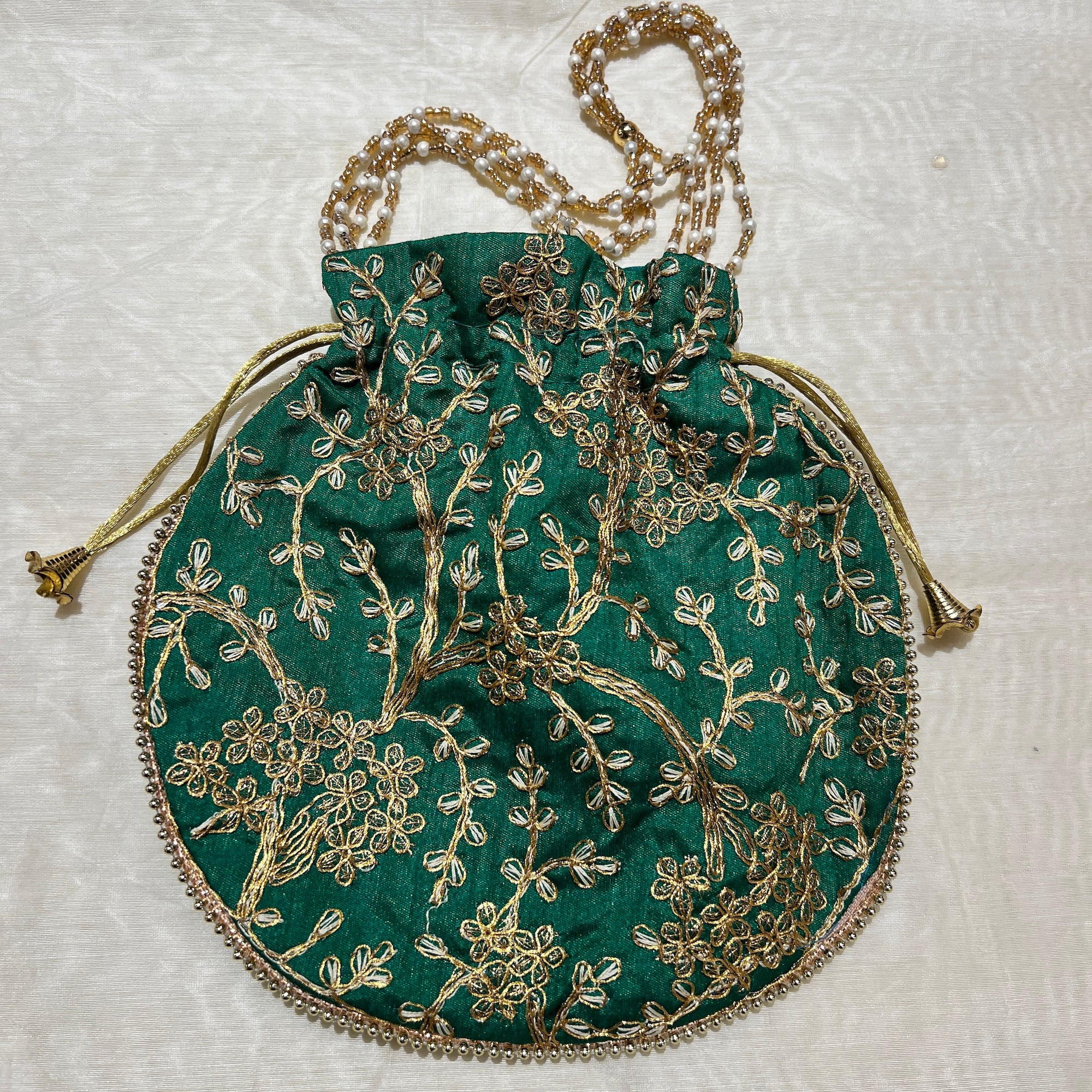 Floral Potli Bags-Many Colors