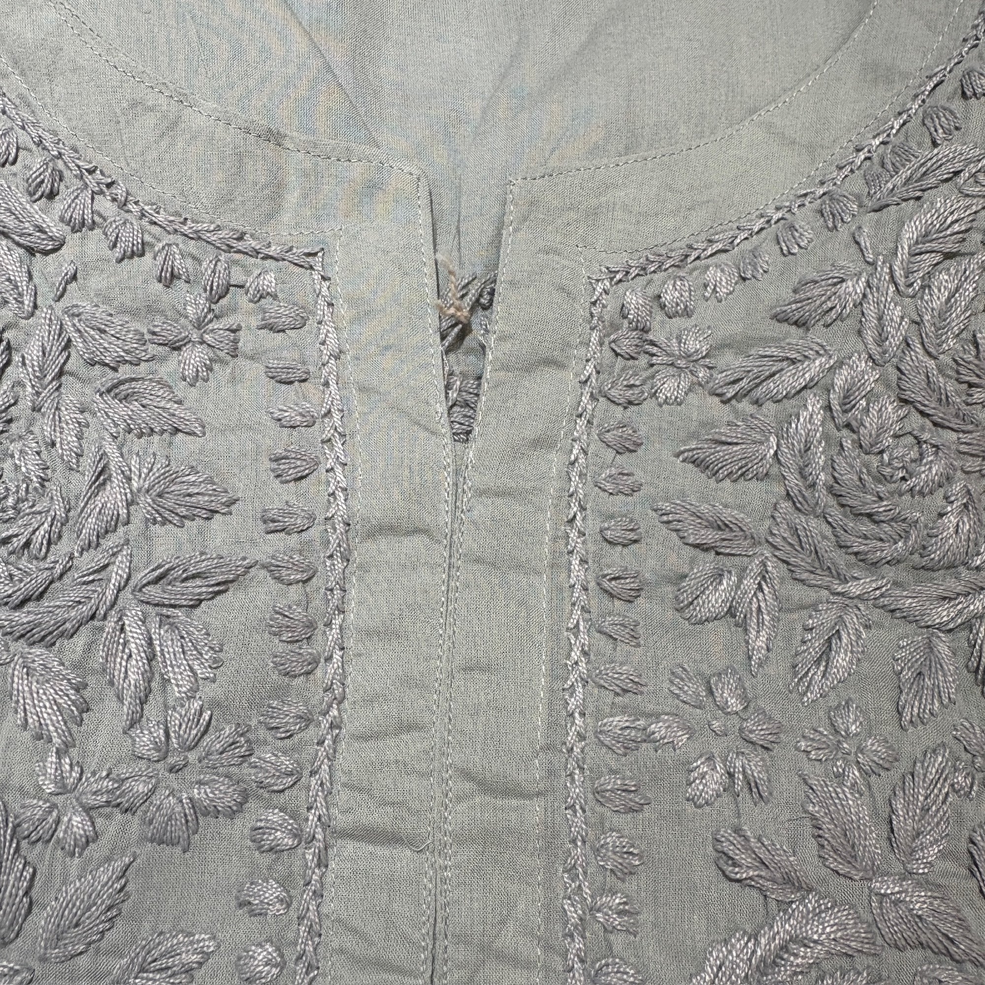 MA Short Embroidered Cotton Kurti-Size 50