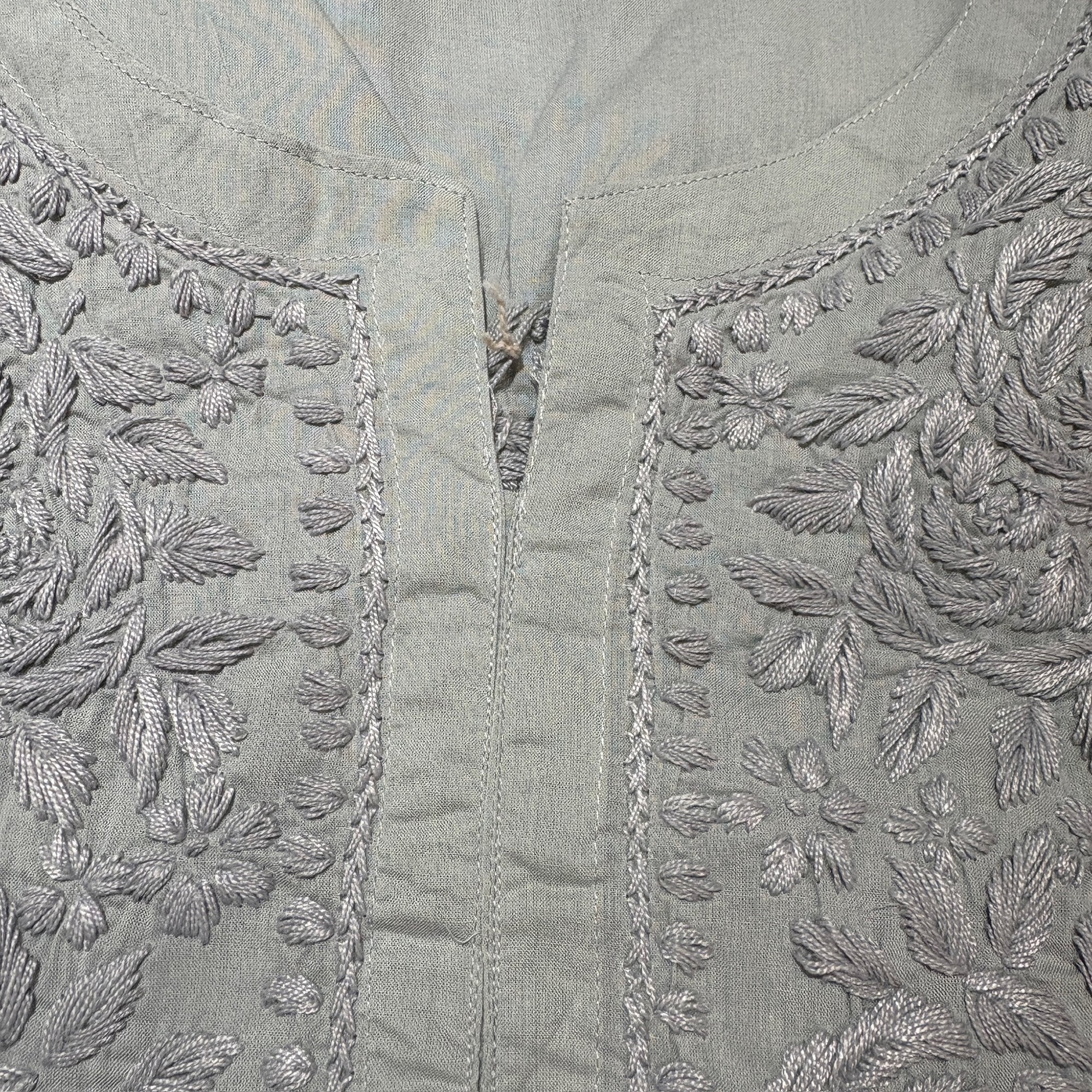 MA Short Embroidered Cotton Kurti-Size 52