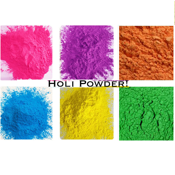 Holi Powder-4 Colors/2 Sizes - Vintage India NYC