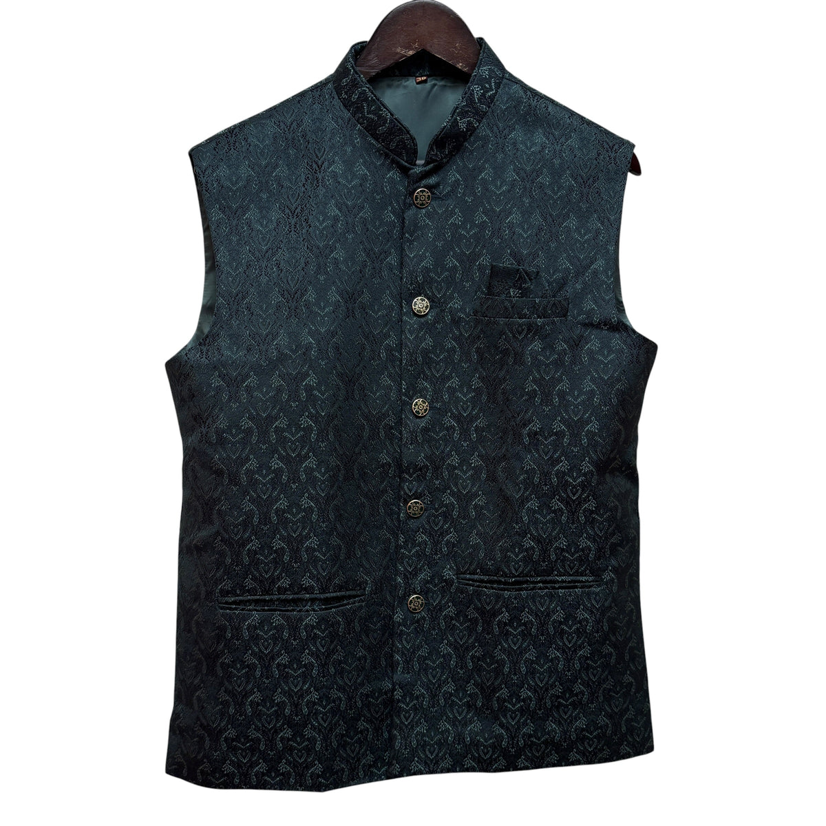 Hunter Green Jacquard Vest