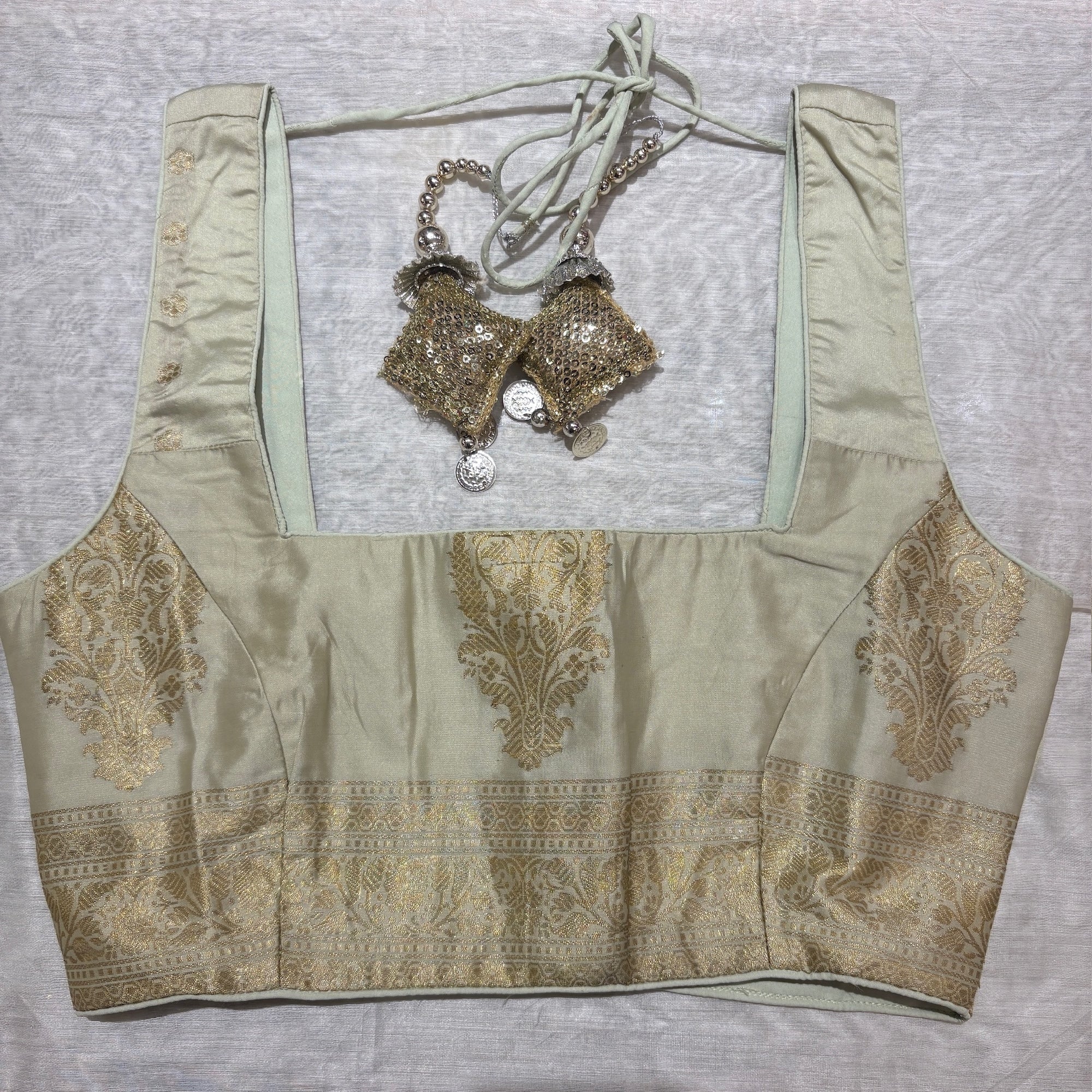 Brocade & Embroidered Saree Blouses 25-Size 30 - Vintage India NYC