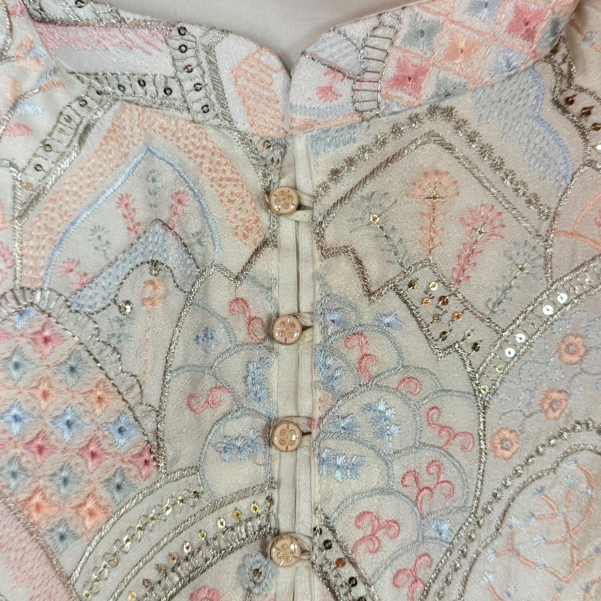 Ivory Heavy Embroidered Kurta