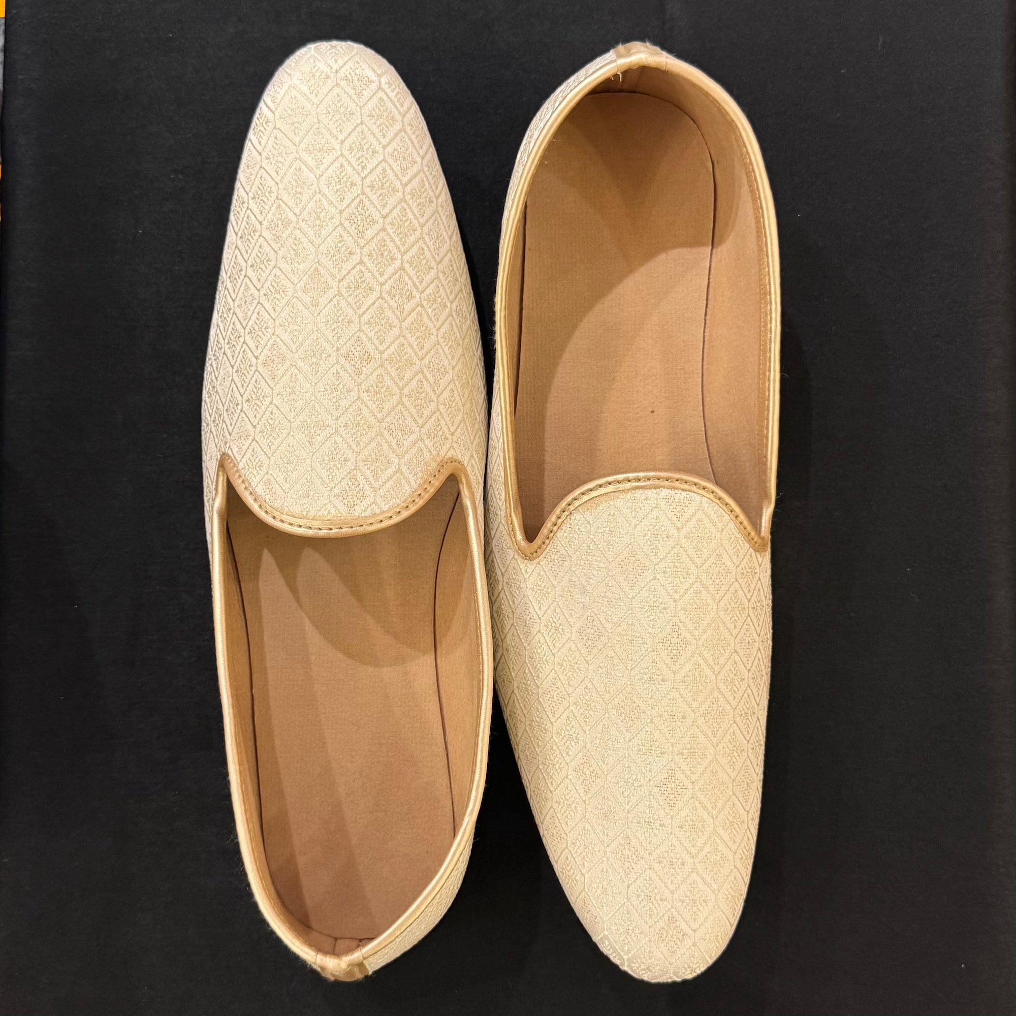 Ivory Lattice Loafer