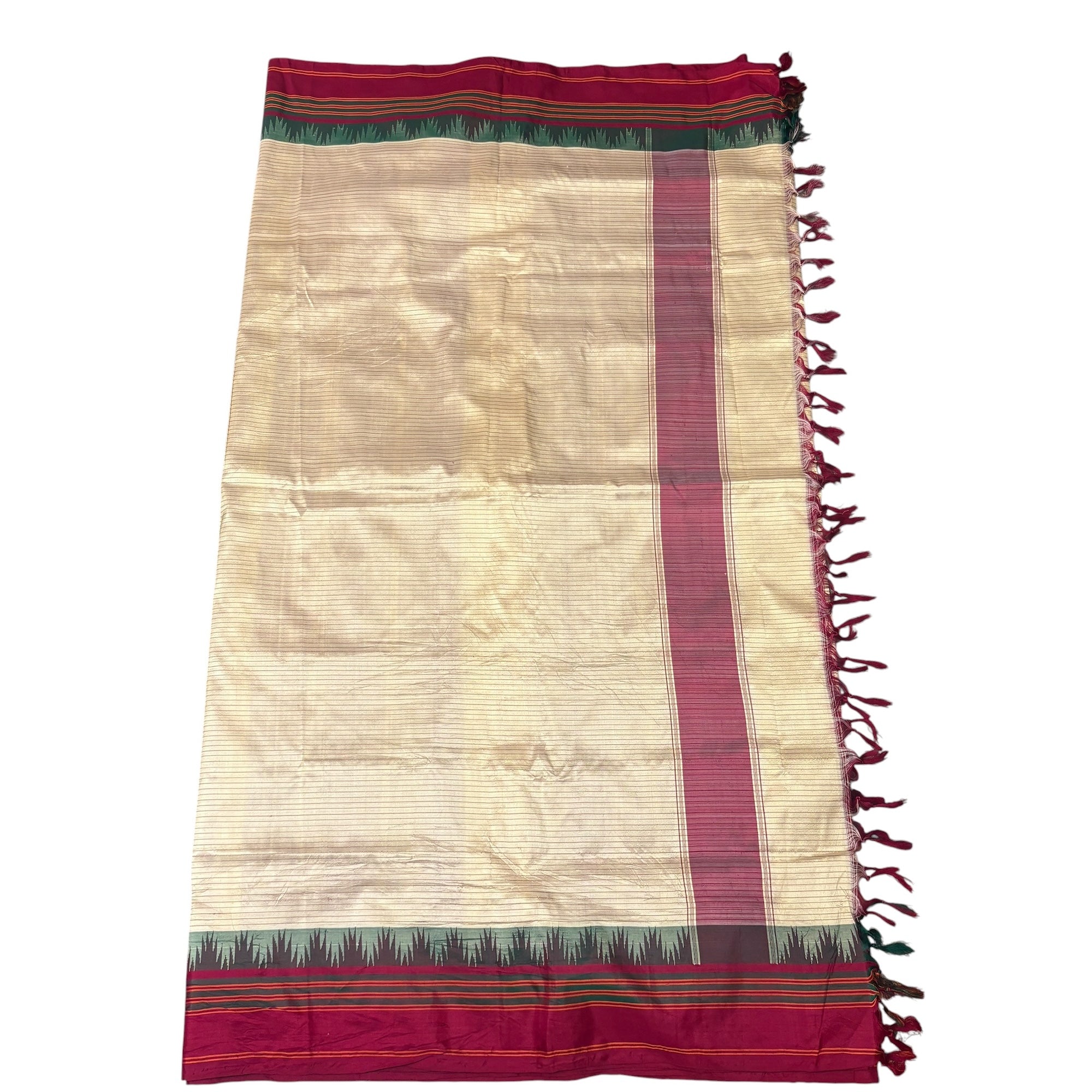 Kanjeevaram Silk Saree - Vintage India NYC