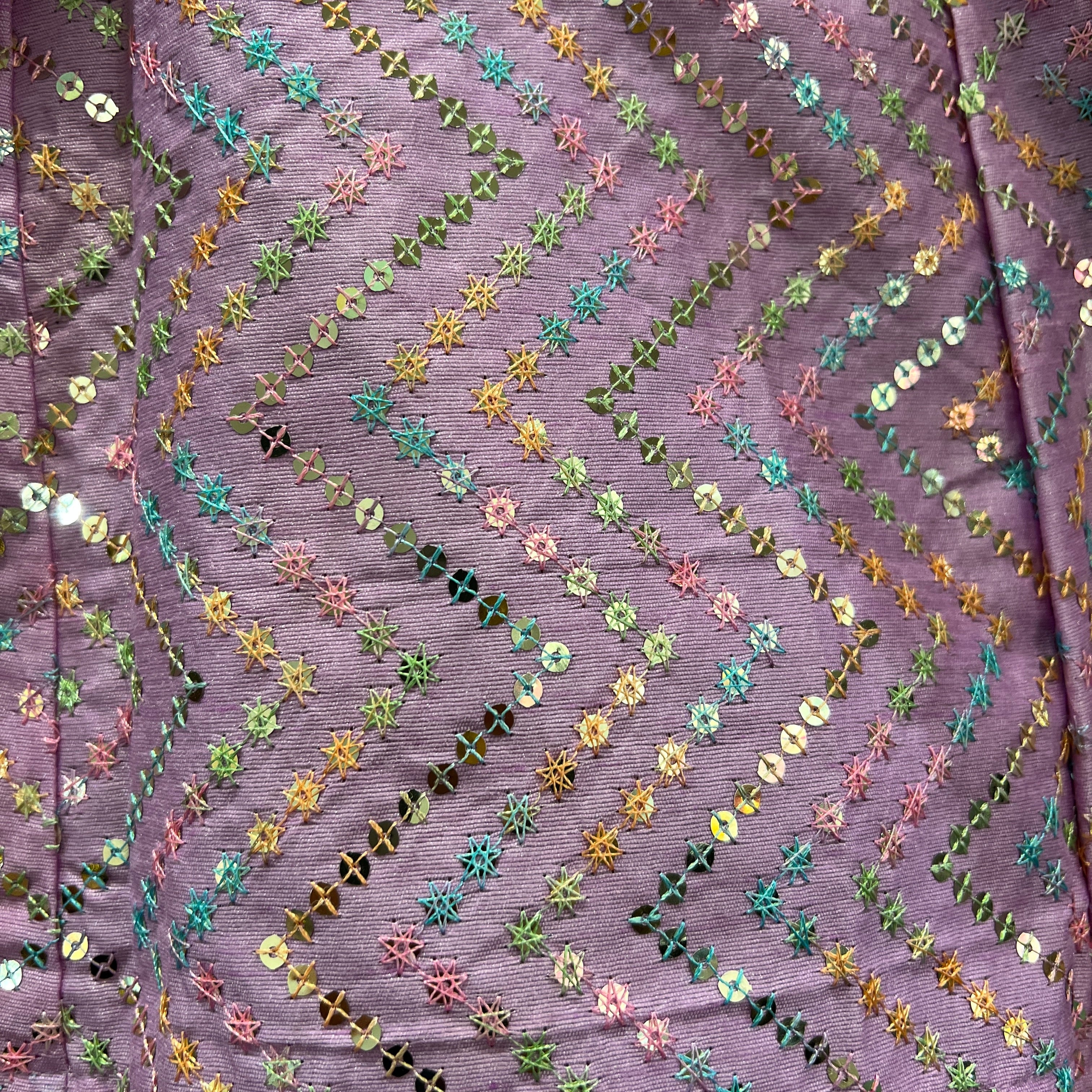 Q Lavender Sequin Lehenga - Vintage India NYC
