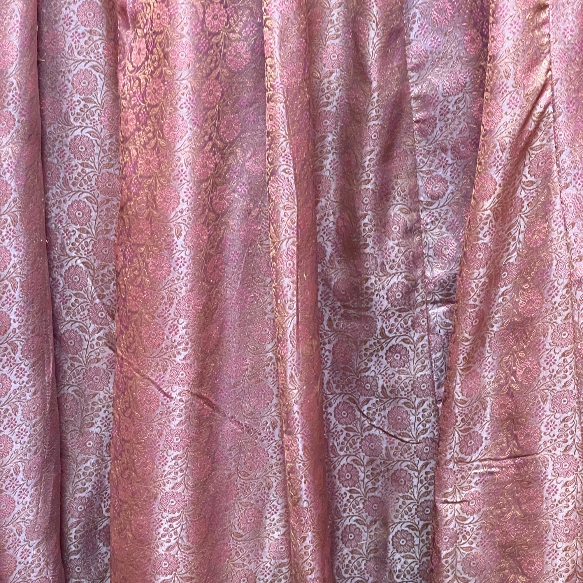 Handmade Silk Angrakha Anarkali-Size 36-38 - Vintage India NYC