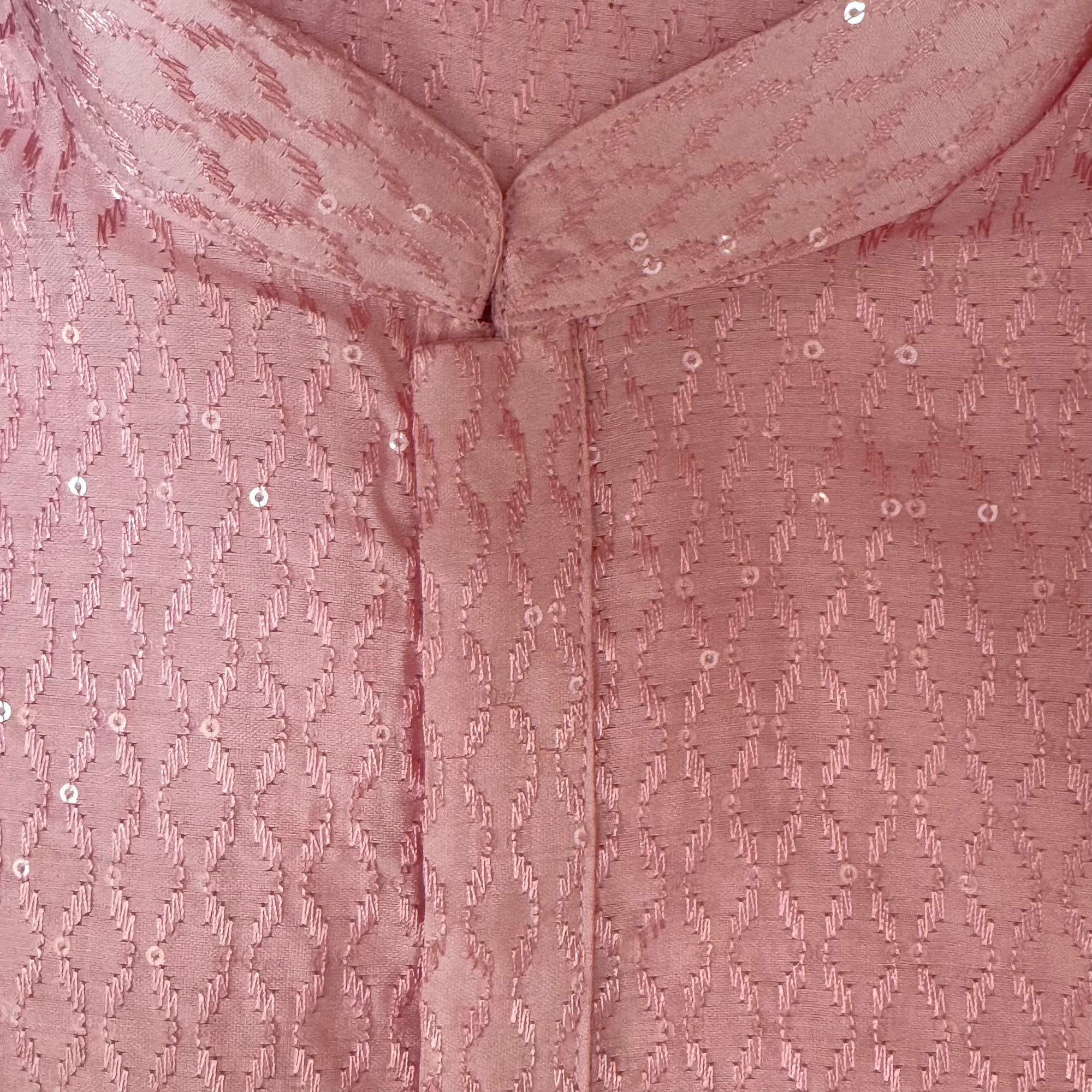 Pink Embroidered Kurta