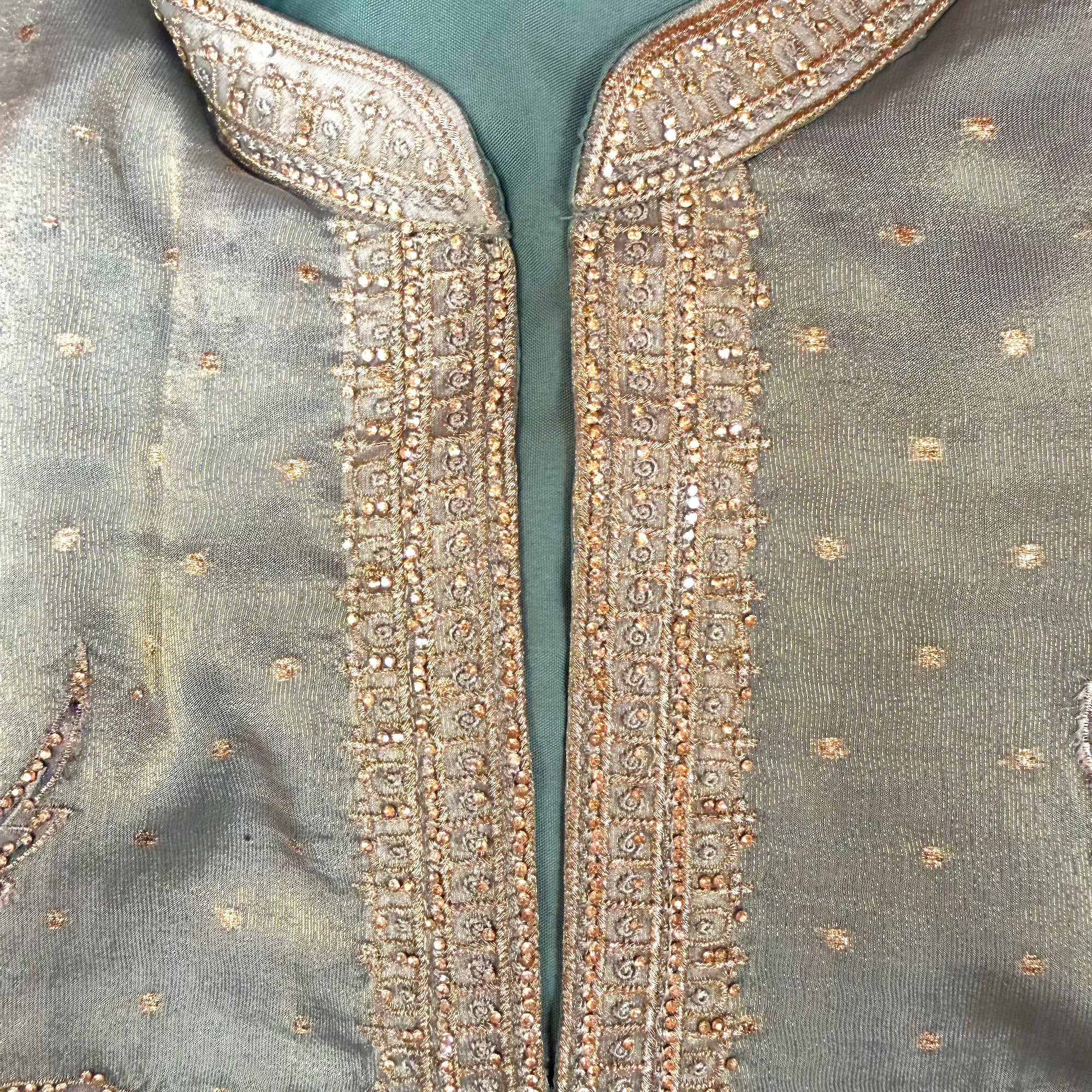 Lt. Pistachio Full Embroidered Kurta