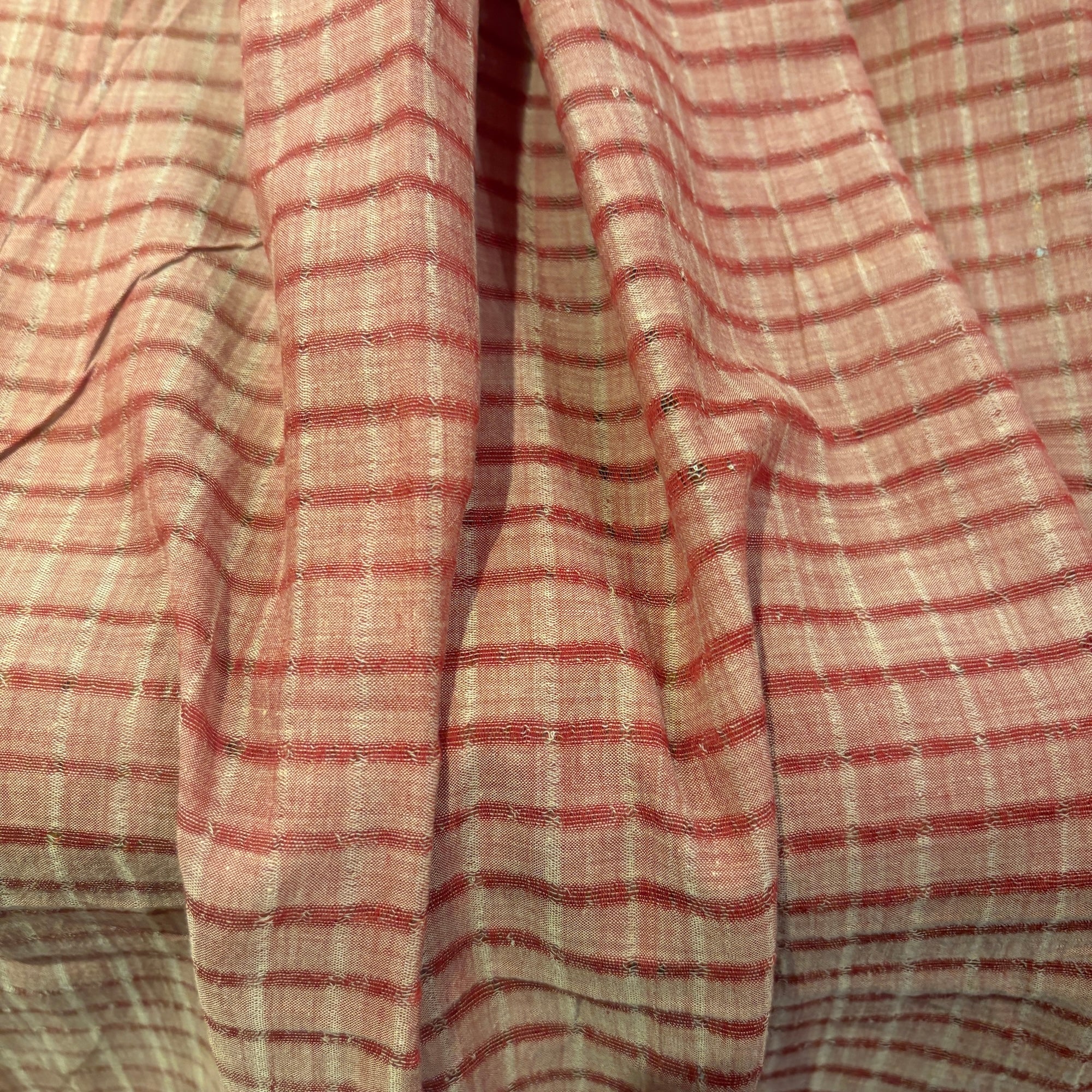 Madder Handwoven Cotton Dupatta - Vintage India NYC