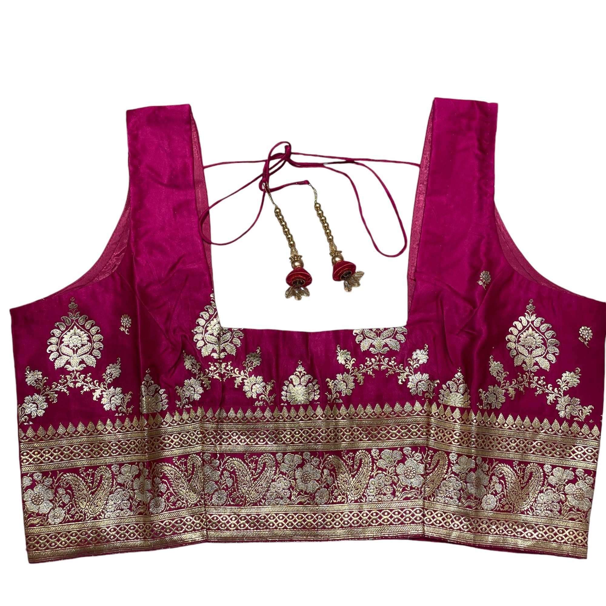 Brocade & Embroidered Saree Blouses 2-Size 44