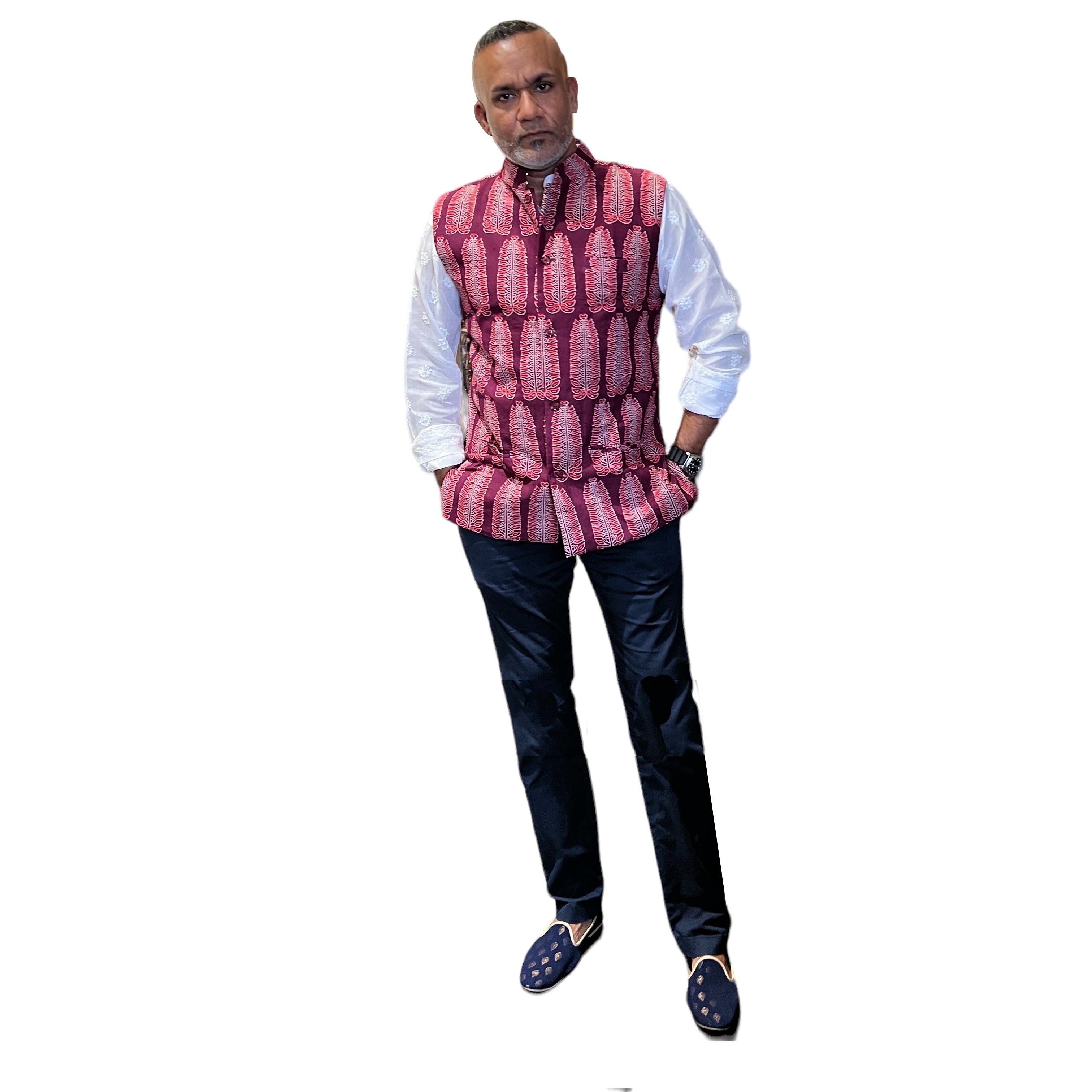 Cotton Block Print Vests-4 Styles - Vintage India NYC