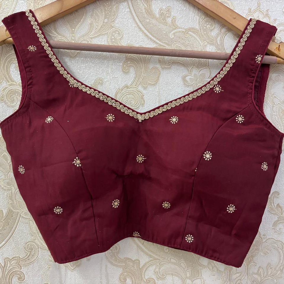 Embroidered Flower Blouse-Size 32- Colors