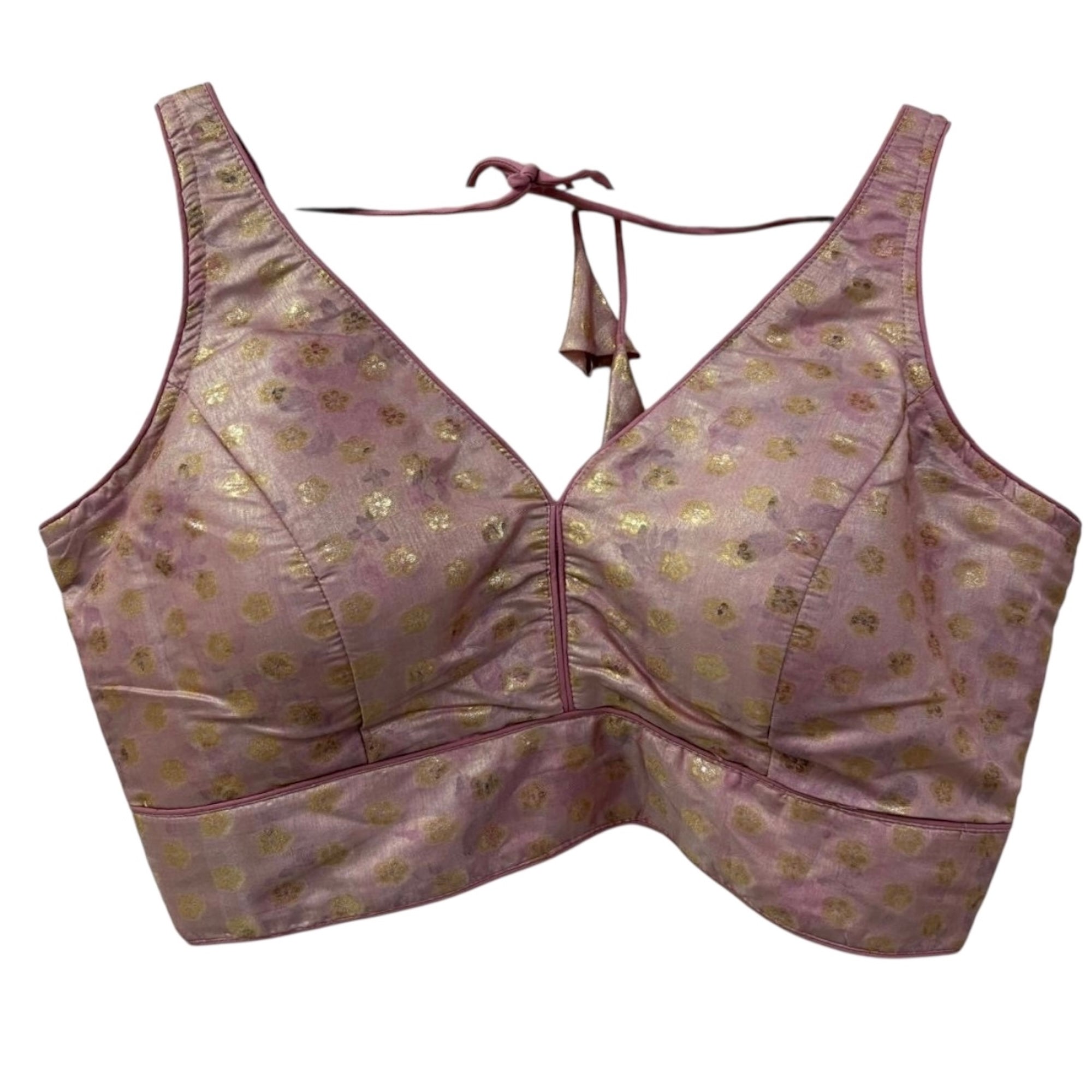 Muted Colors V Neck Choli Blouse -Various - Vintage India NYC
