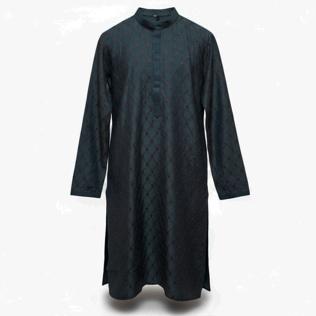 Luxe Embroidered Kurta - Colors - Vintage India NYC