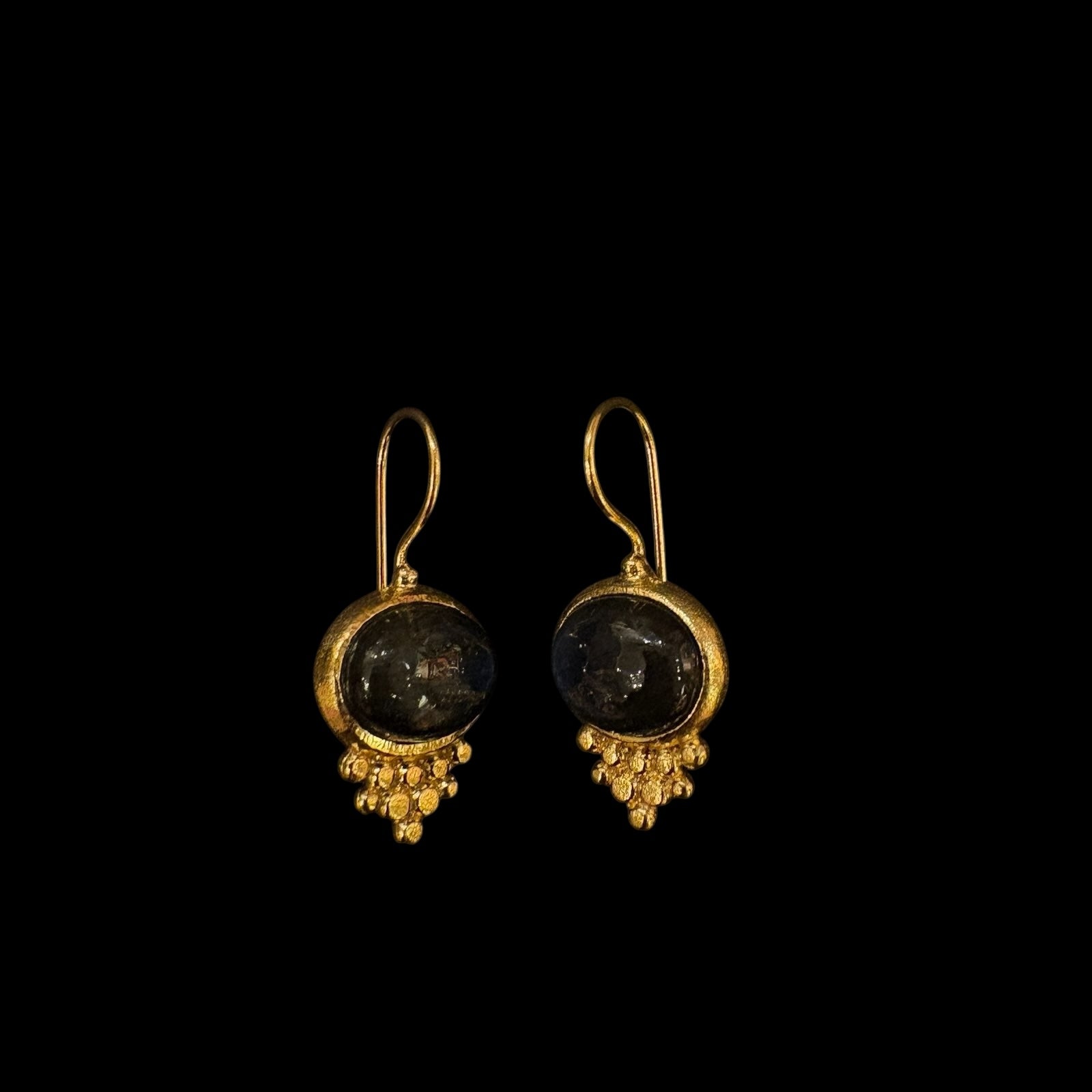 MK Semi Precious Drop Earrings - Vintage India NYC
