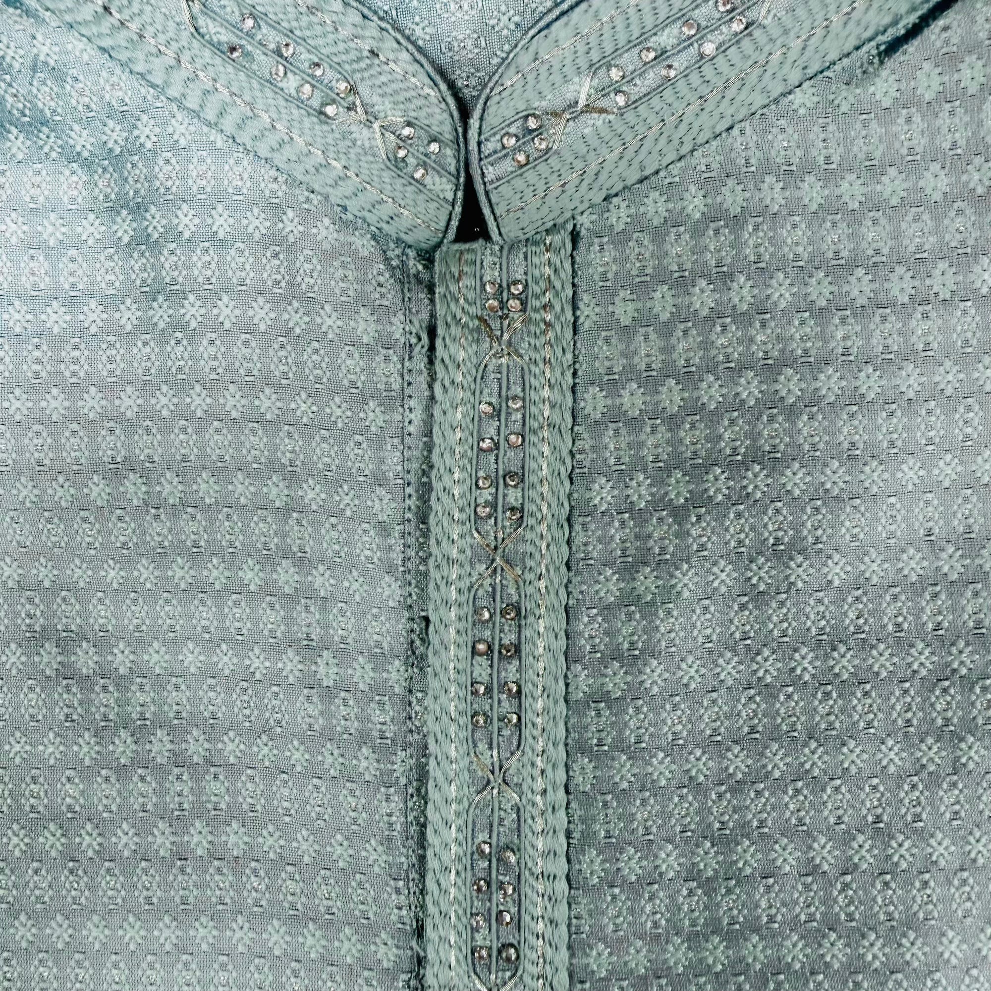 Mint Jacquard Kurta