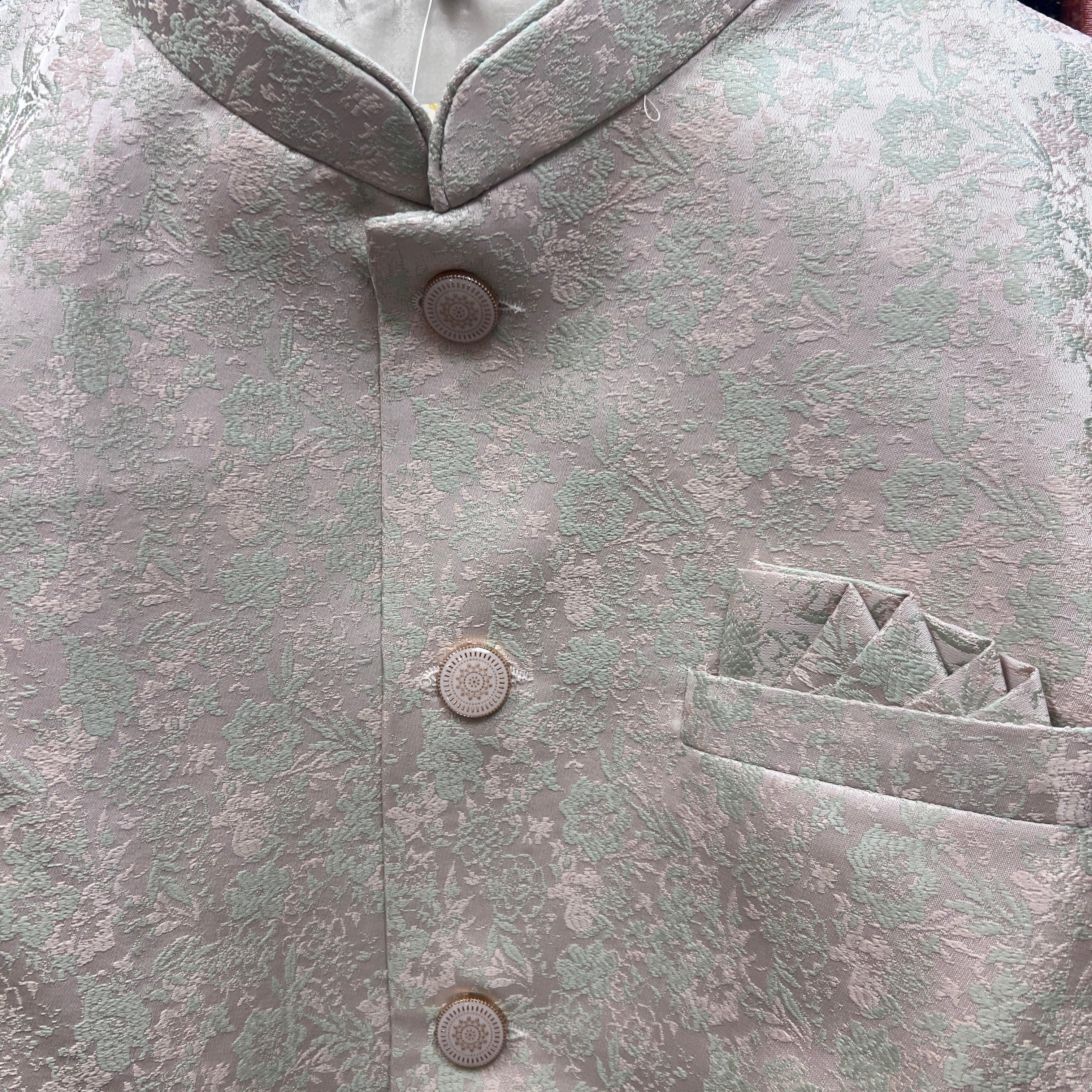 Mint Pink Vest - Vintage India NYC