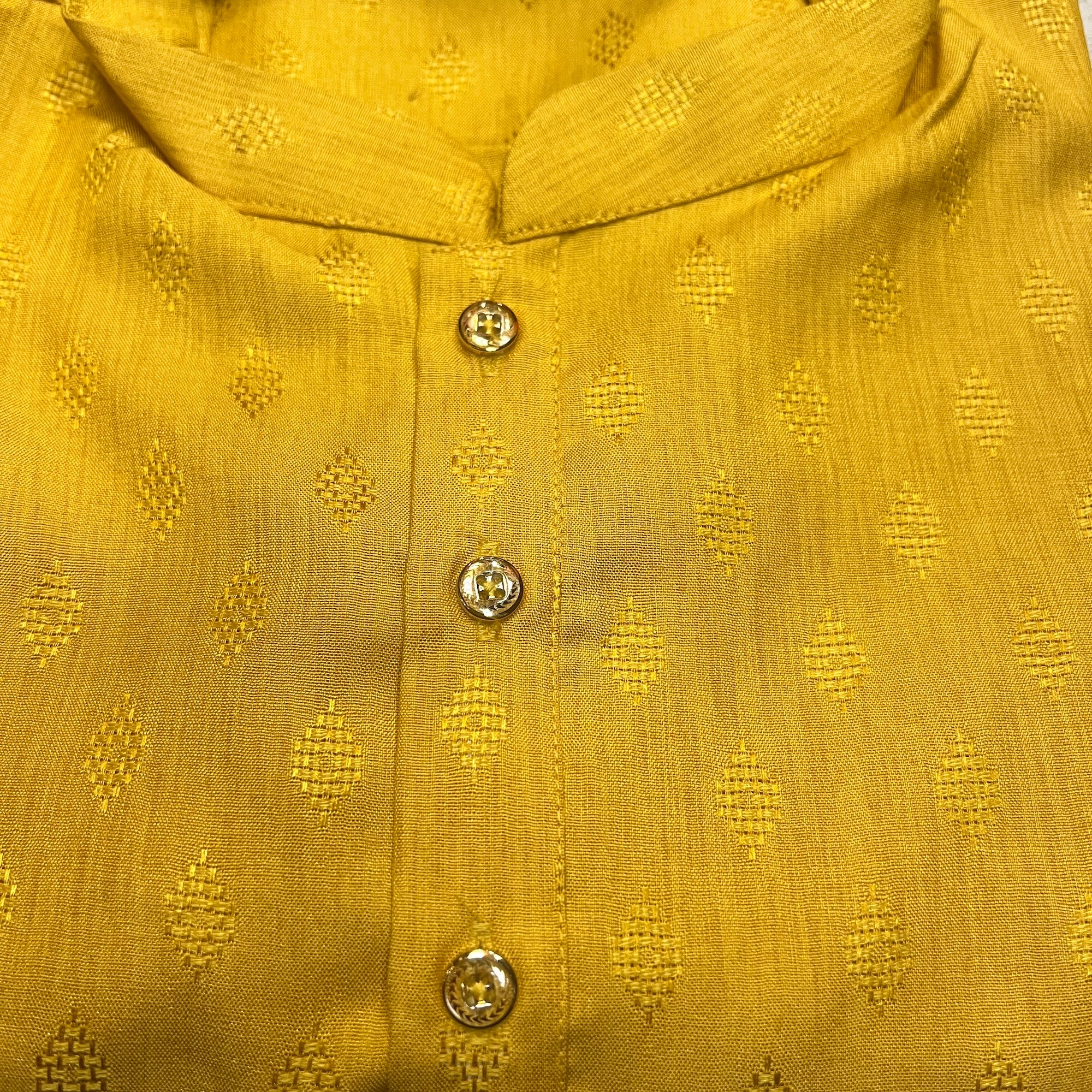 Diamond Band Collar Short Kurta- Various Colors - Vintage India NYC