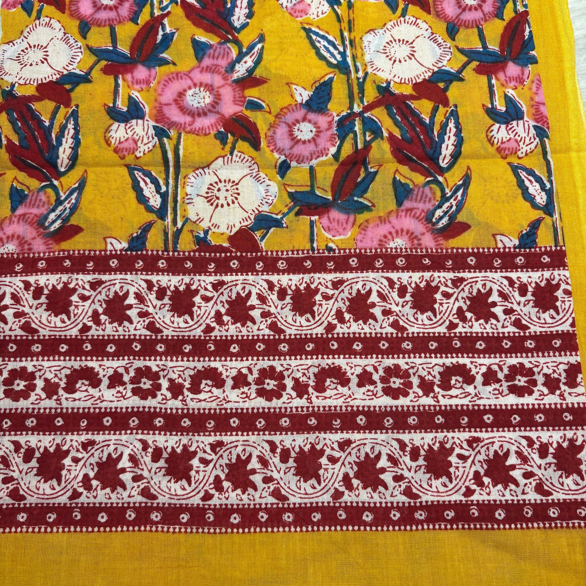 Block Print Sarongs/Scarves 26 - Vintage India NYC